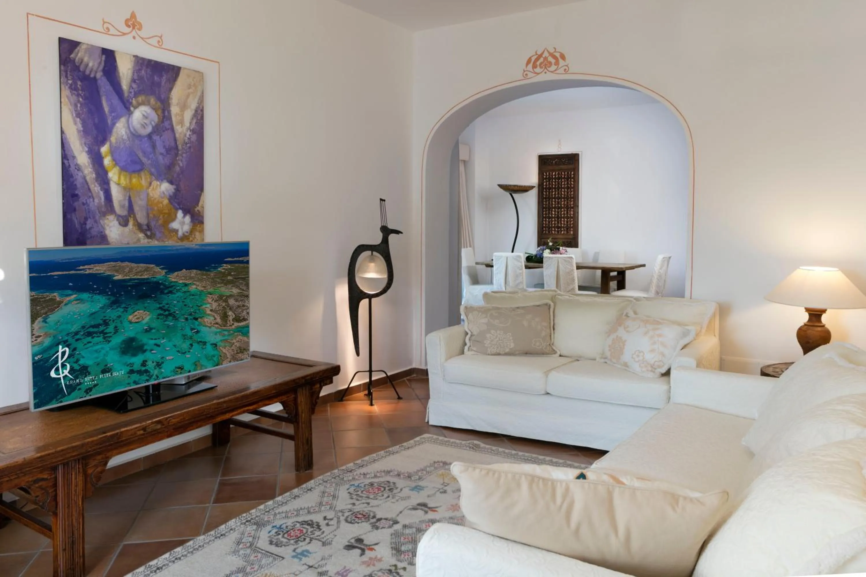 Living room in Grand Hotel Poltu Quatu