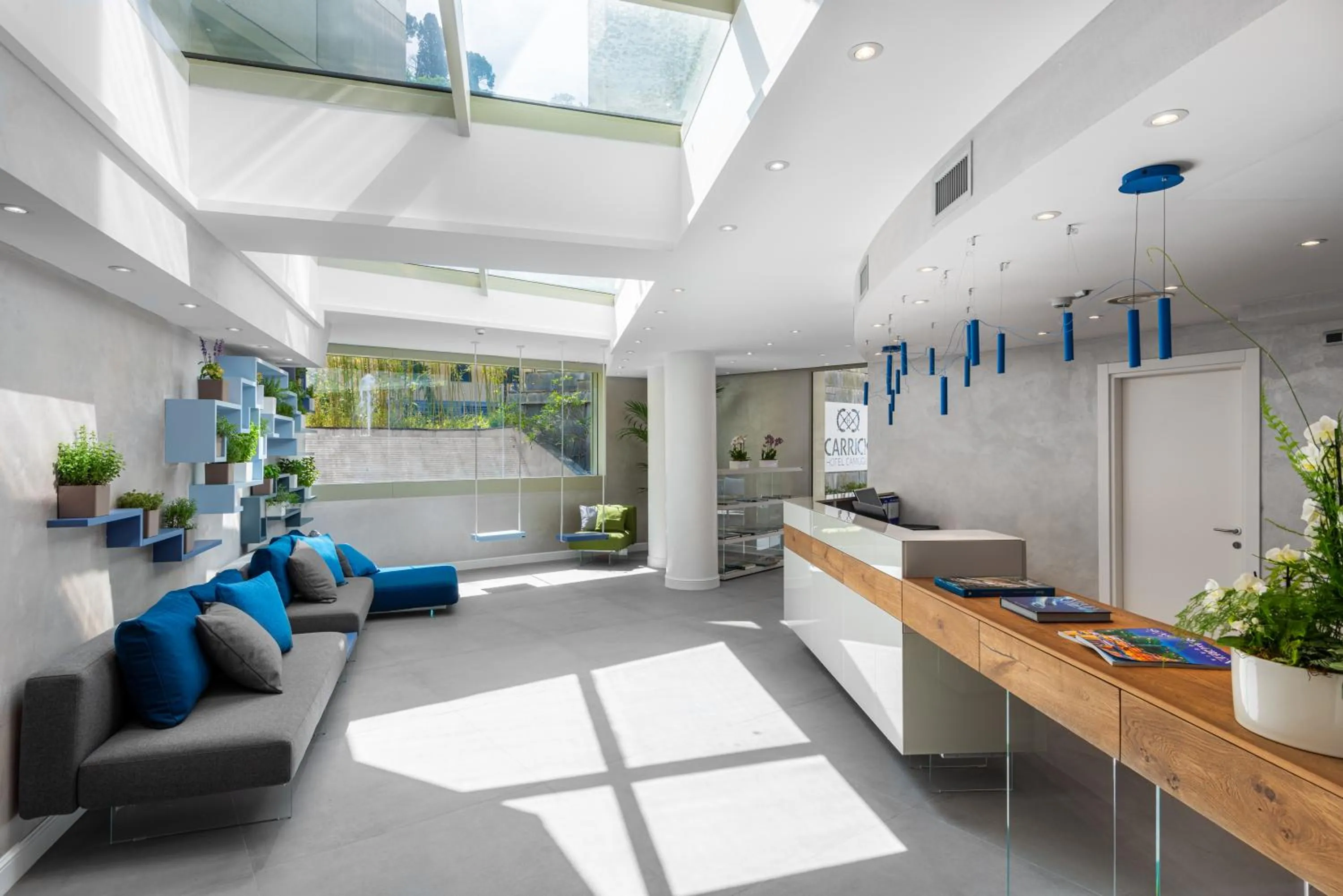 Lobby or reception in Carrick Hotel Camogli Portofino Coast