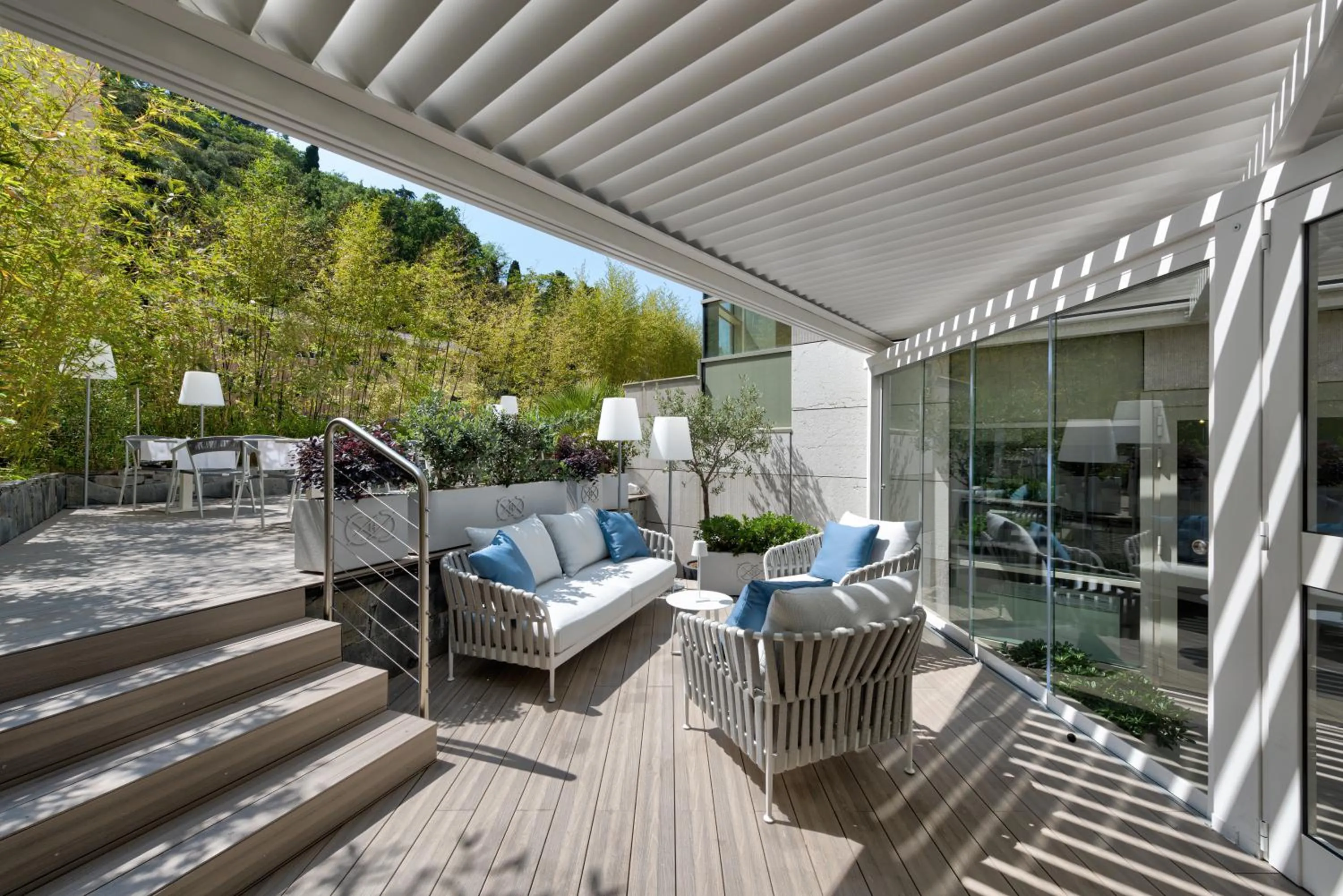 Patio in Carrick Hotel Camogli Portofino Coast