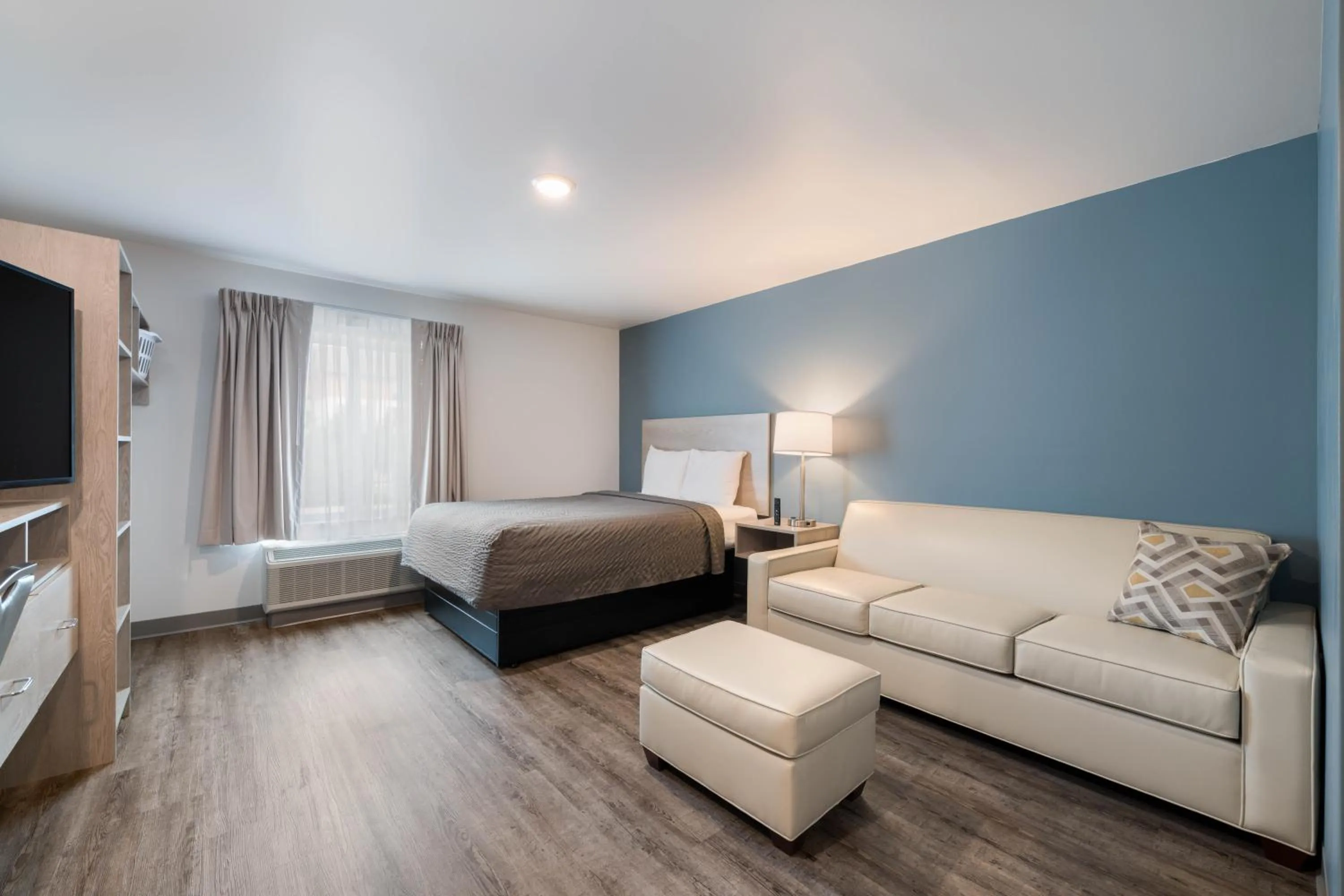 Photo of the whole room, Bed in WoodSpring Suites Concord-Charlotte Speedway