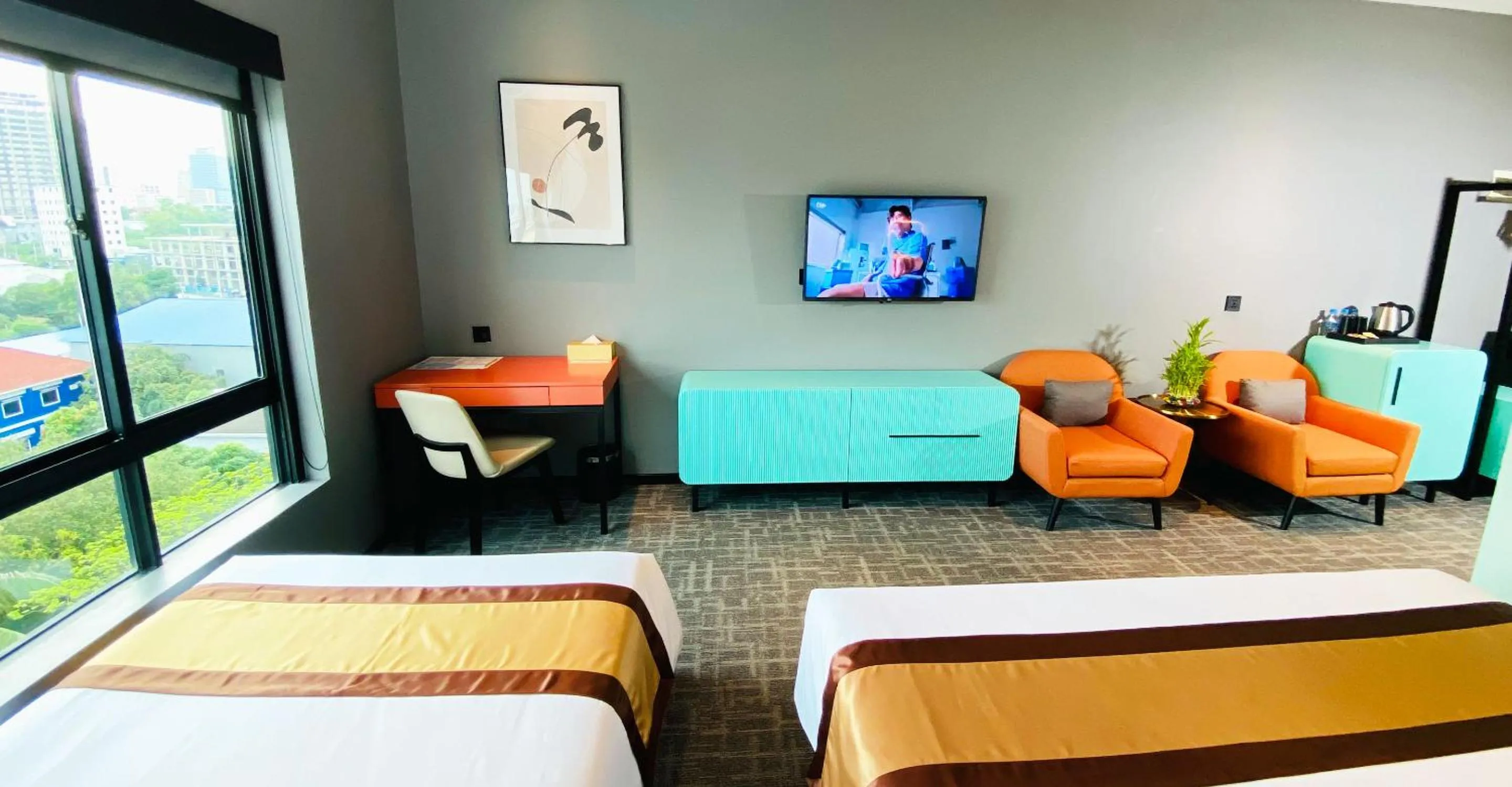 View (from property/room), Bed in Siha Treasure Hotel