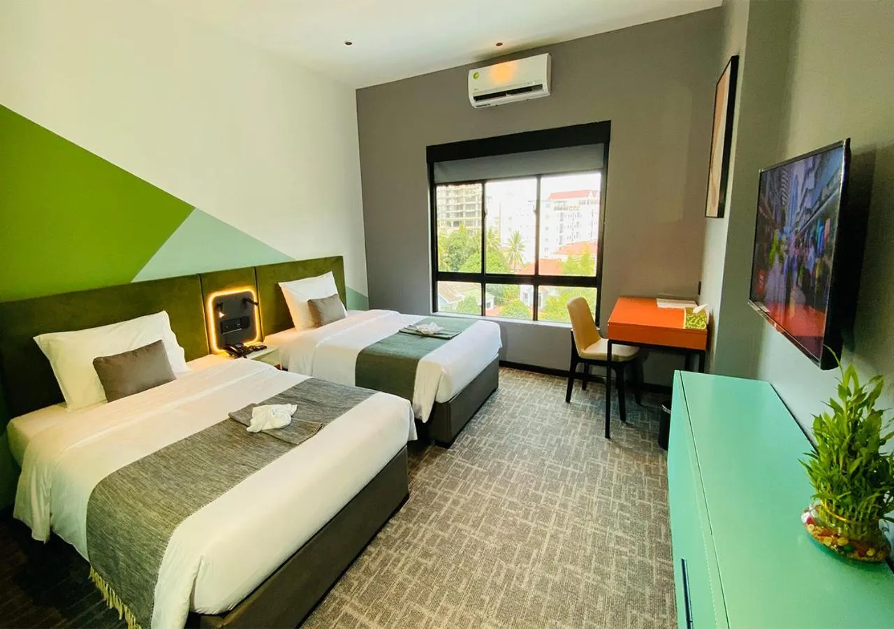 Bed in Siha Treasure Hotel