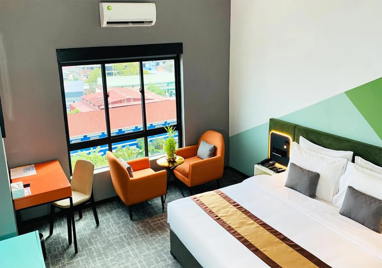 View (from property/room), Bed in Siha Treasure Hotel