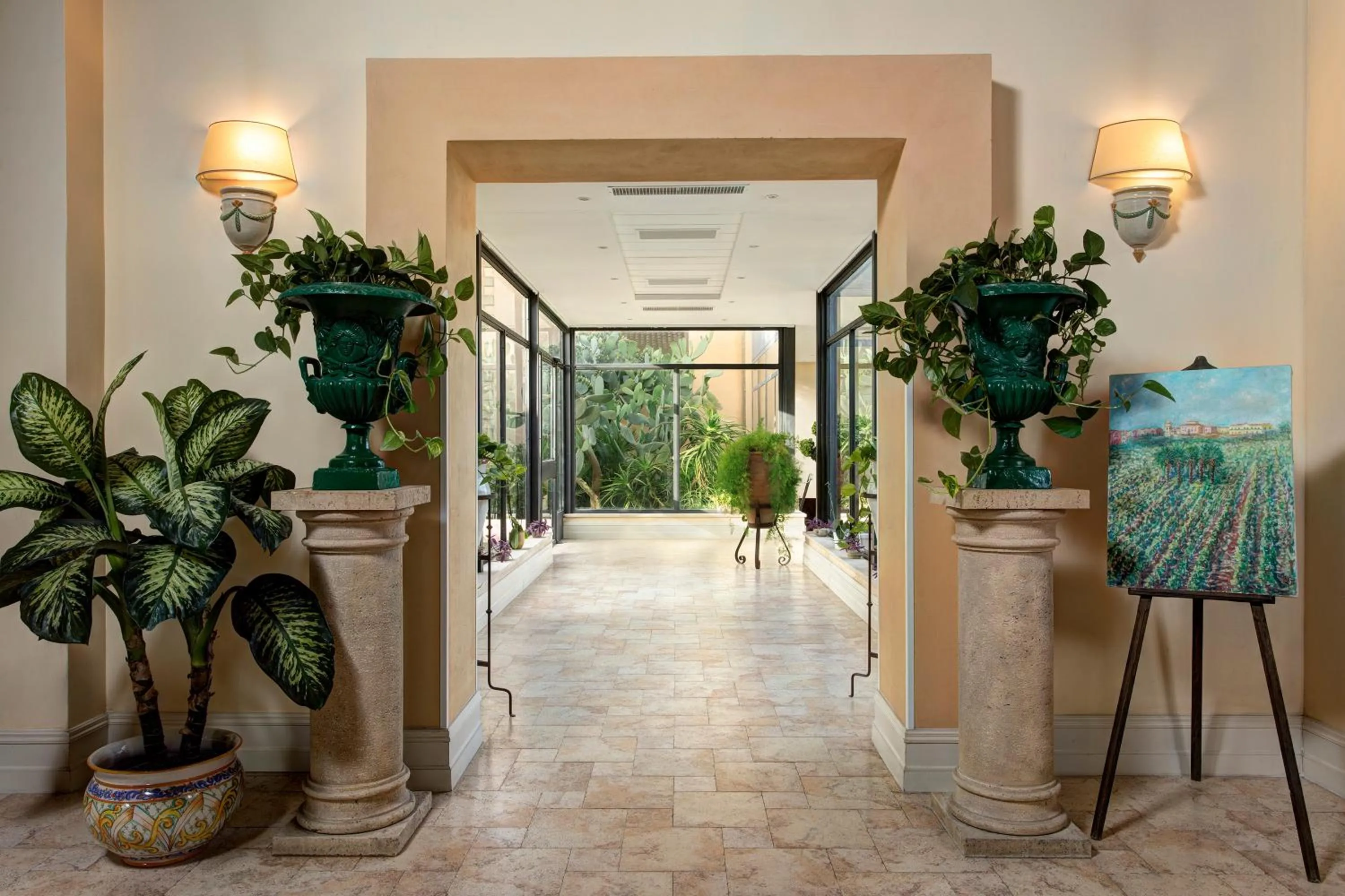 Lobby or reception in Hotel Baglio Oneto dei Principi di San Lorenzo - Luxury Wine Resort