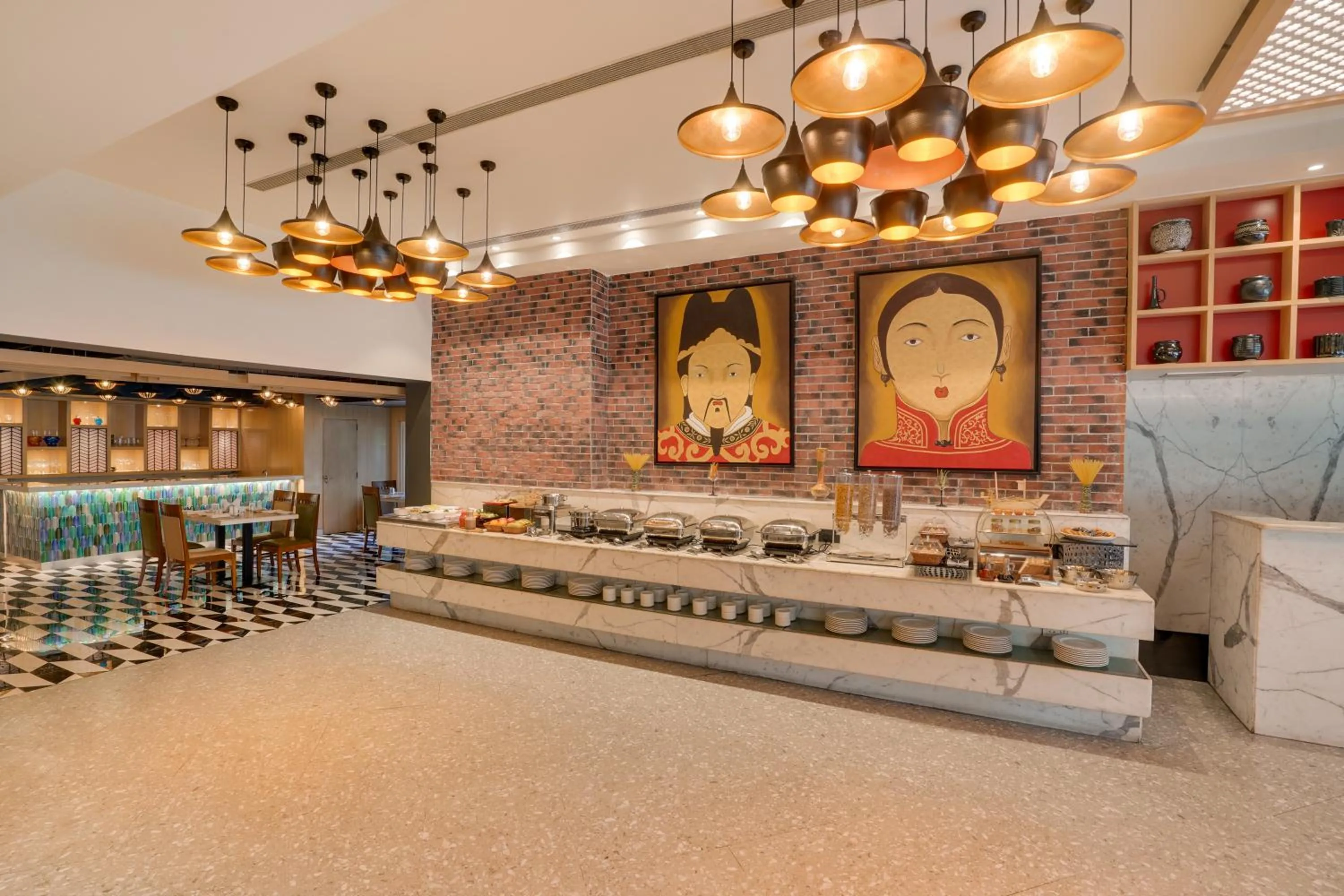 Buffet breakfast in Lemon Tree Hotel, Centre Point, Jamshedpur