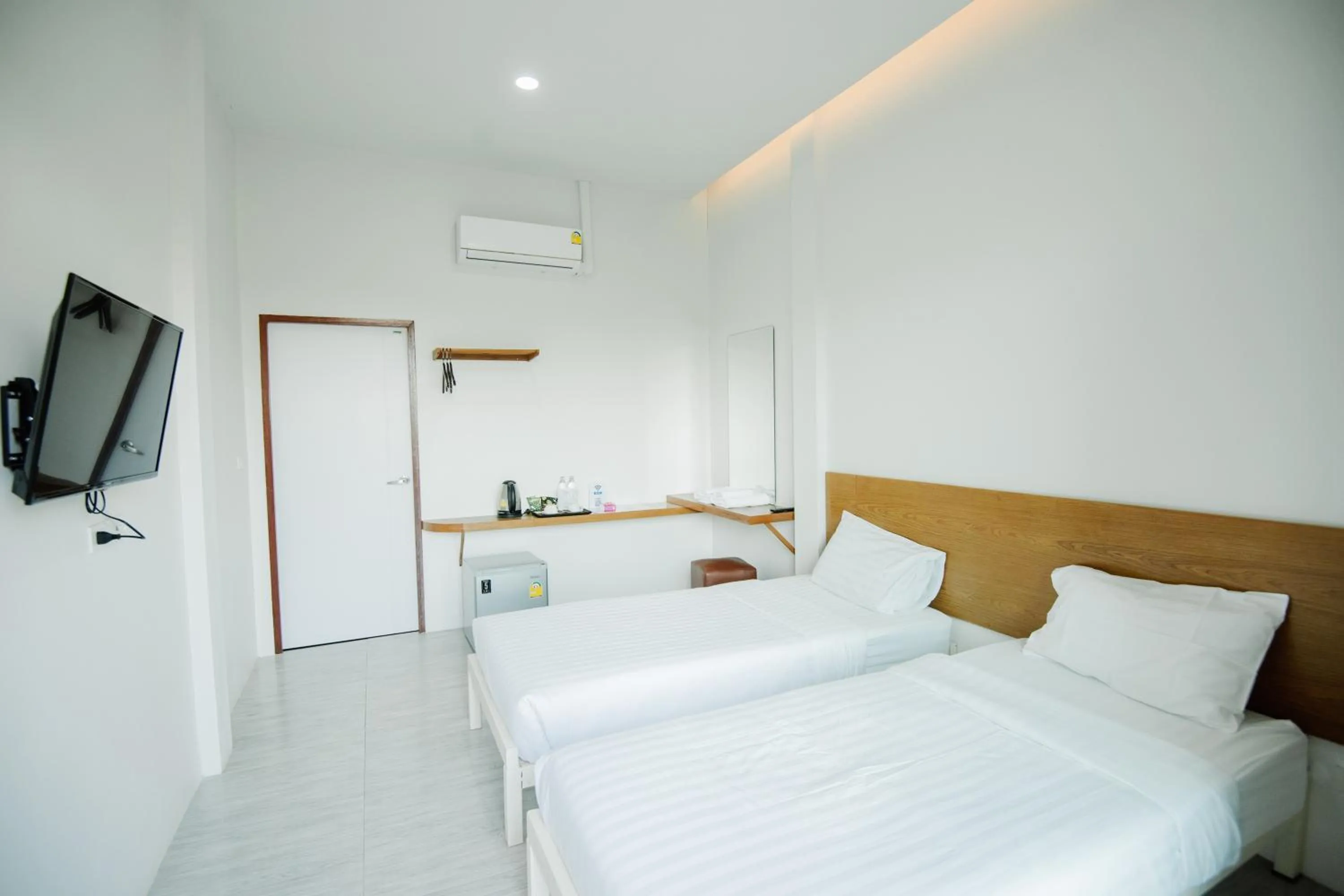 Bed in Phorpun Resort Lampang