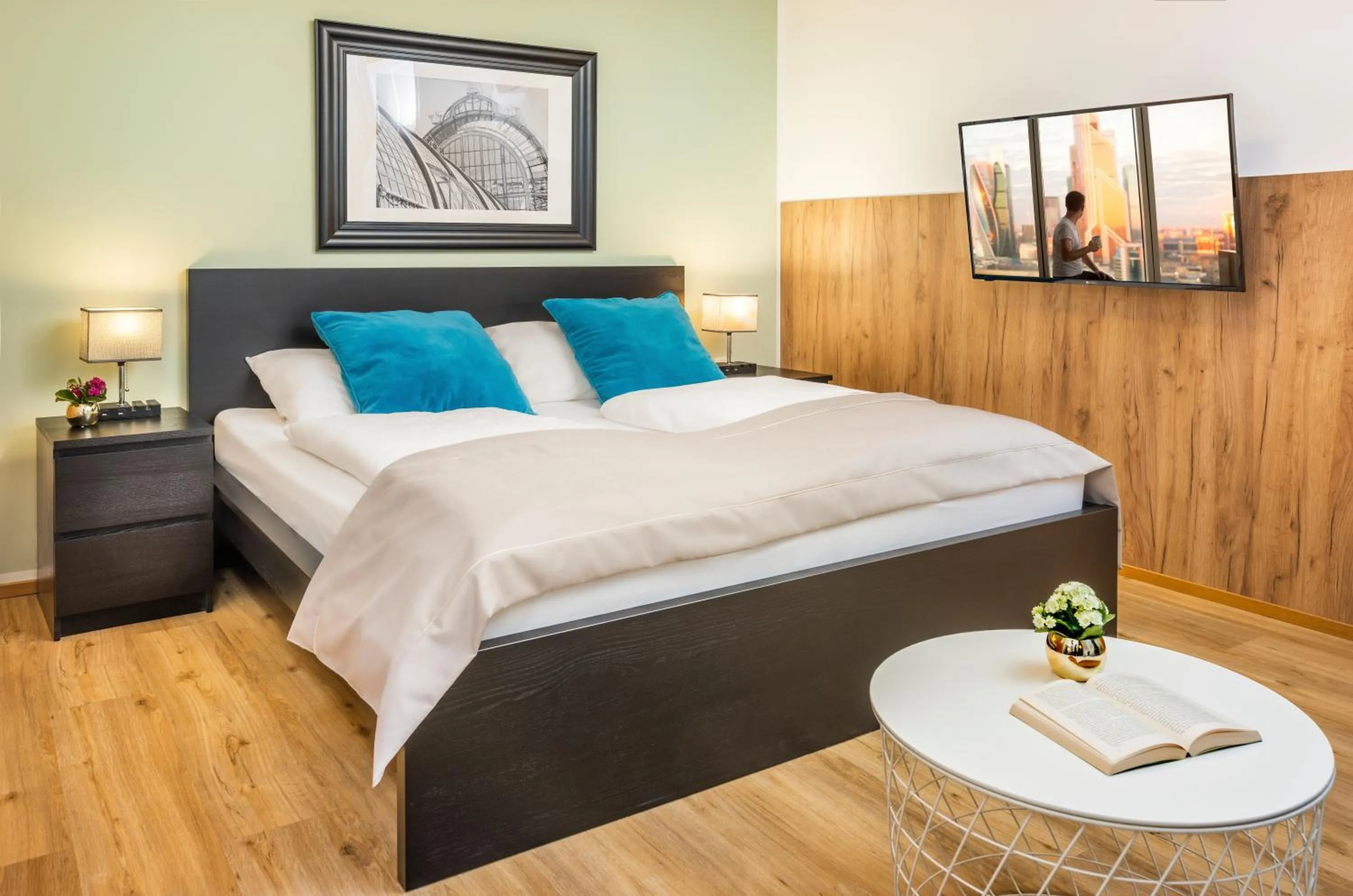 Bed in Citadines South Vienna