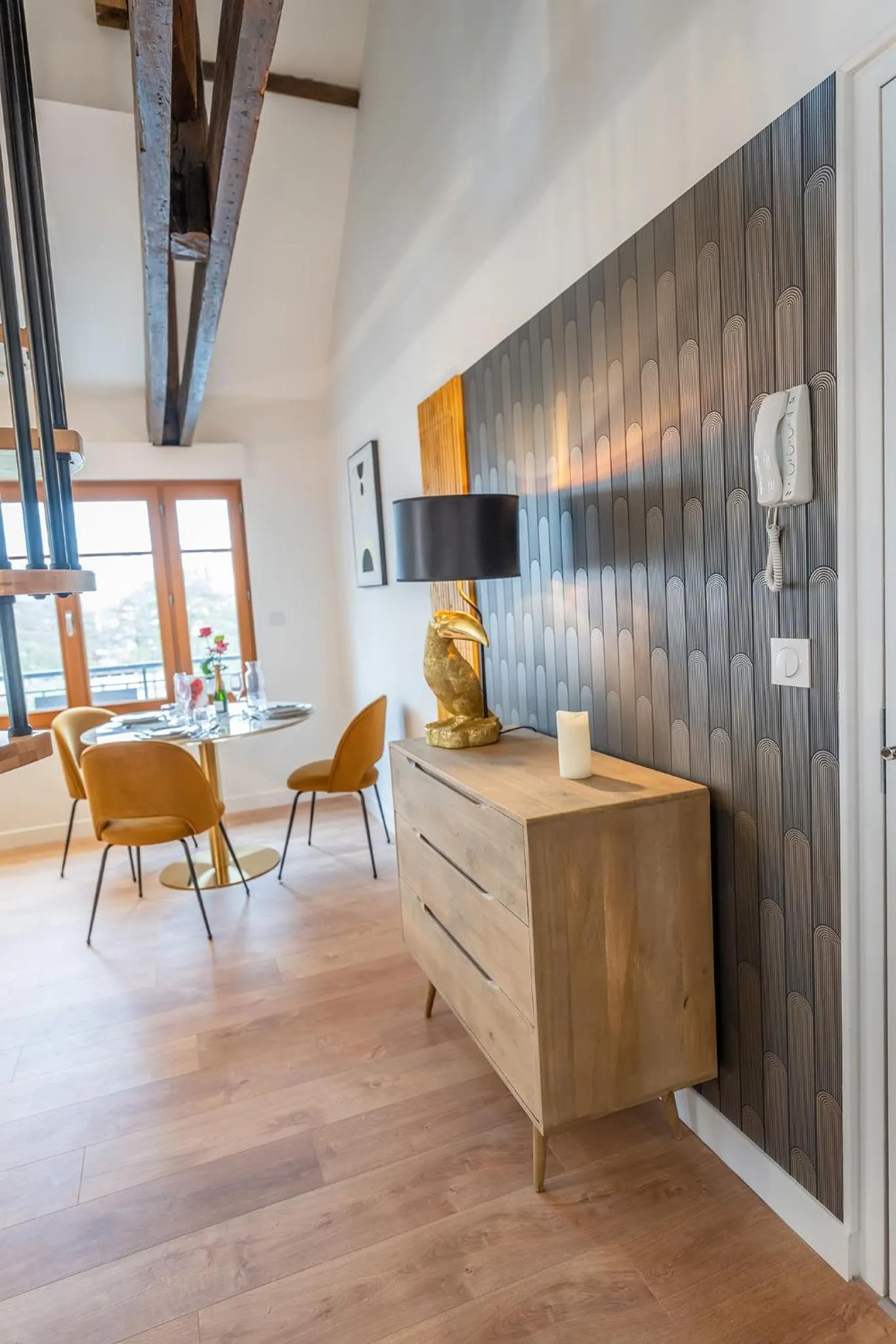 Lobby or reception in L'elegant - Appart'Hotel Le Gatsby