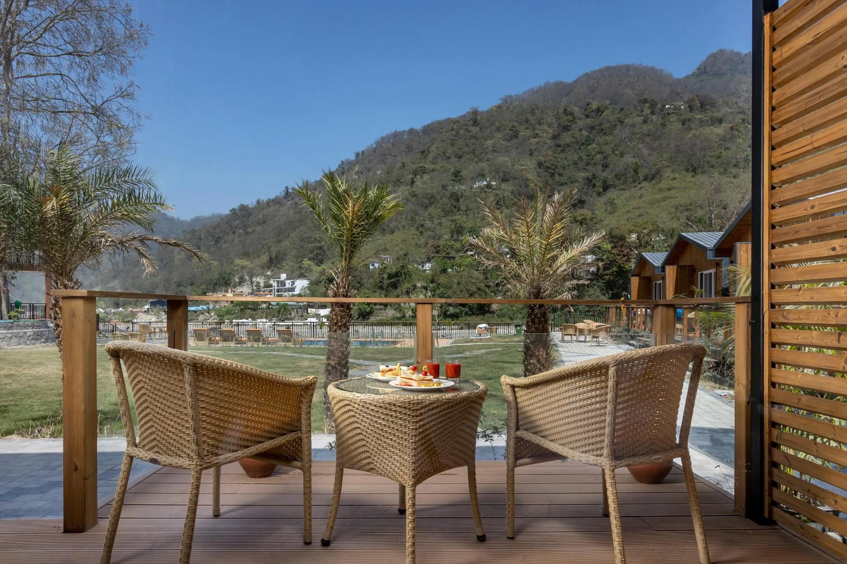 Balcony/Terrace in juSTa Rasa Retreat & Spa Rishikesh