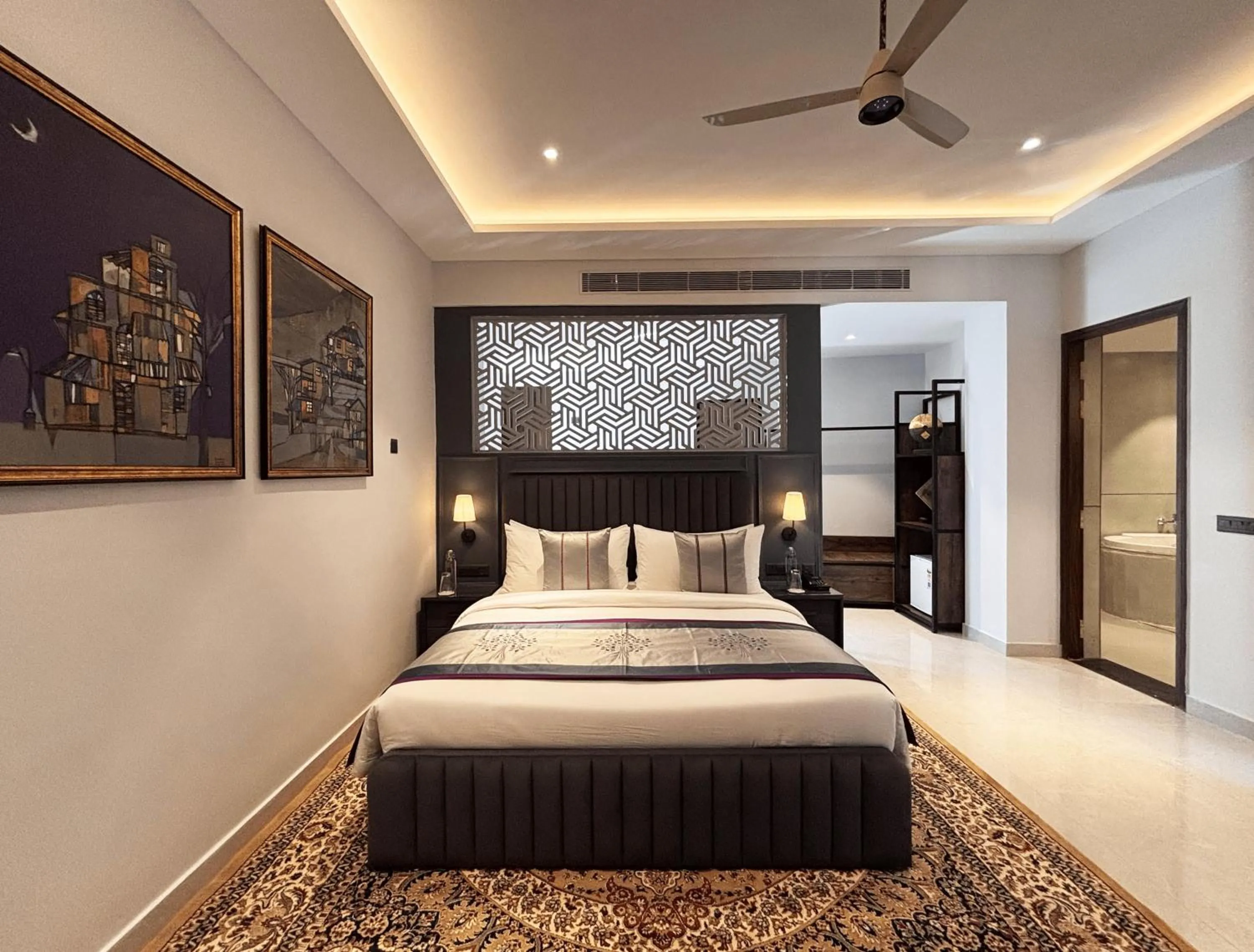 Bedroom, Bed in juSTa Rasa Retreat & Spa Rishikesh