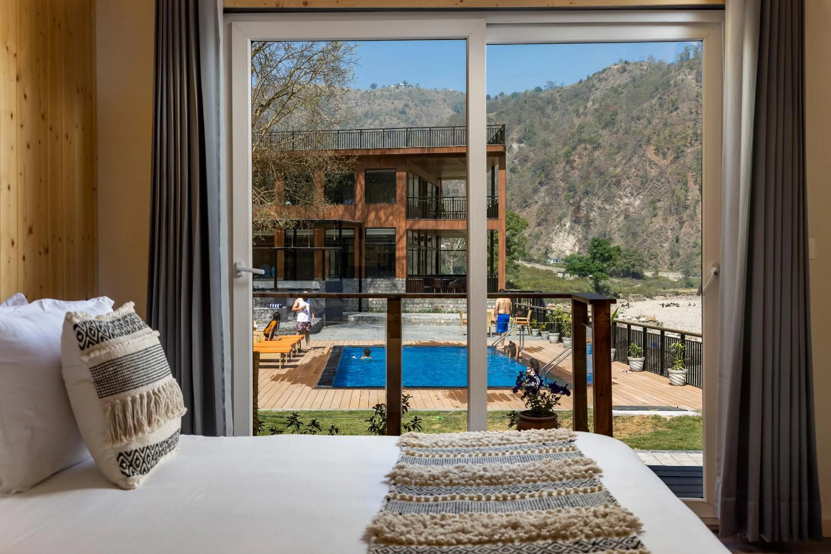 Swimming pool in juSTa Rasa Retreat & Spa Rishikesh