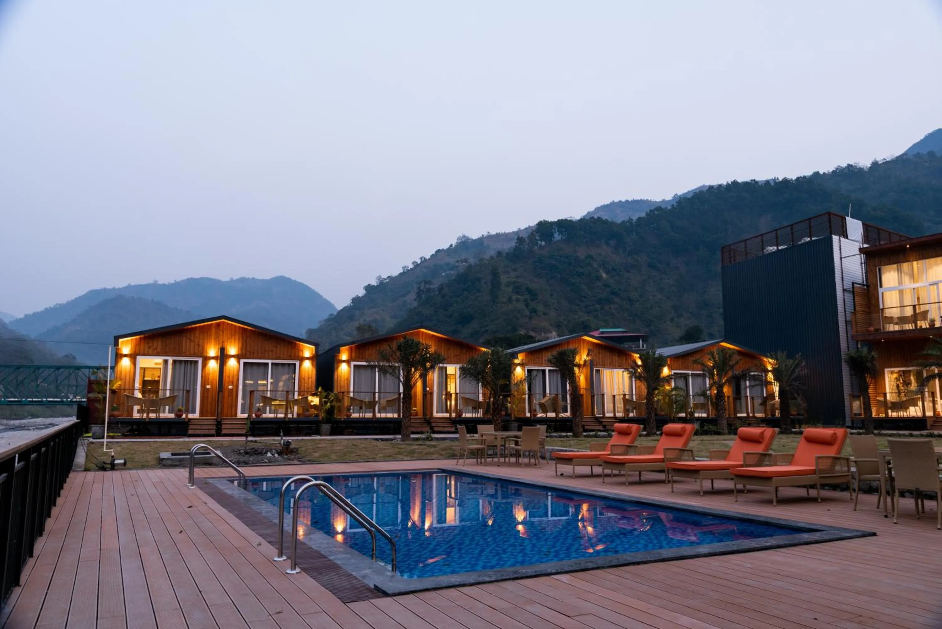 Swimming pool in juSTa Rasa Retreat & Spa Rishikesh