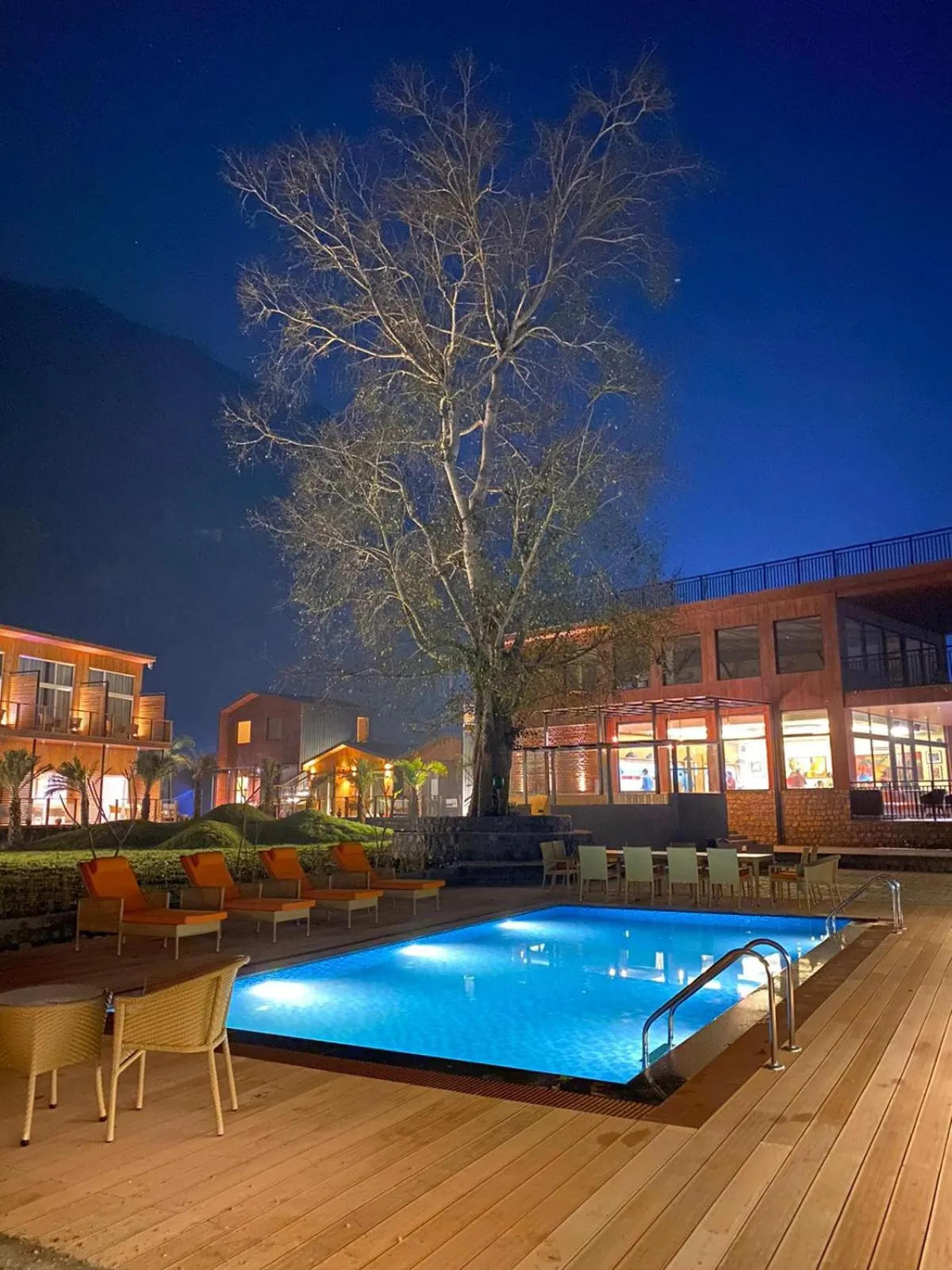 Swimming pool in juSTa Rasa Retreat & Spa Rishikesh