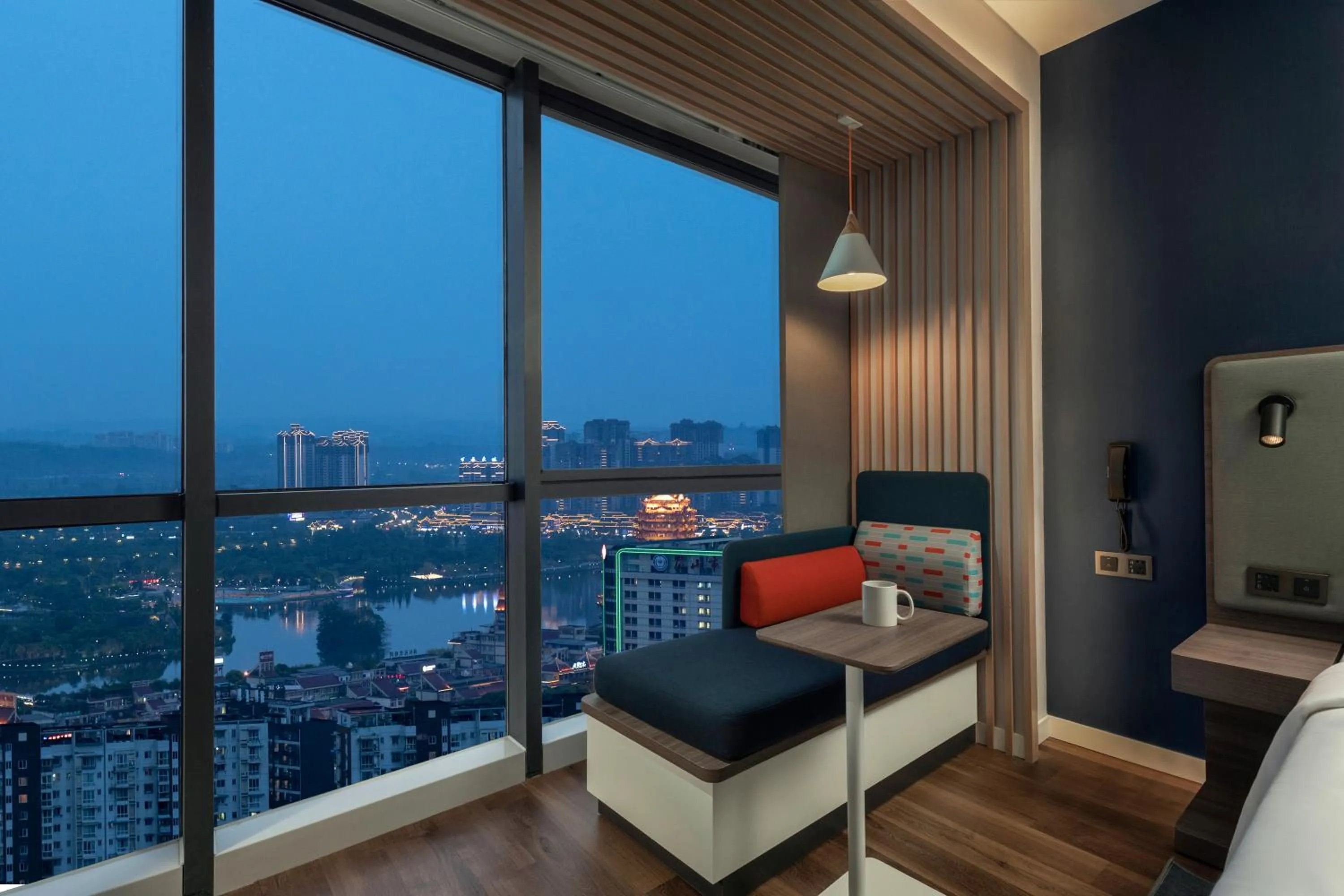 Lake view in Holiday Inn Express Meishan Dongpo by IHG
