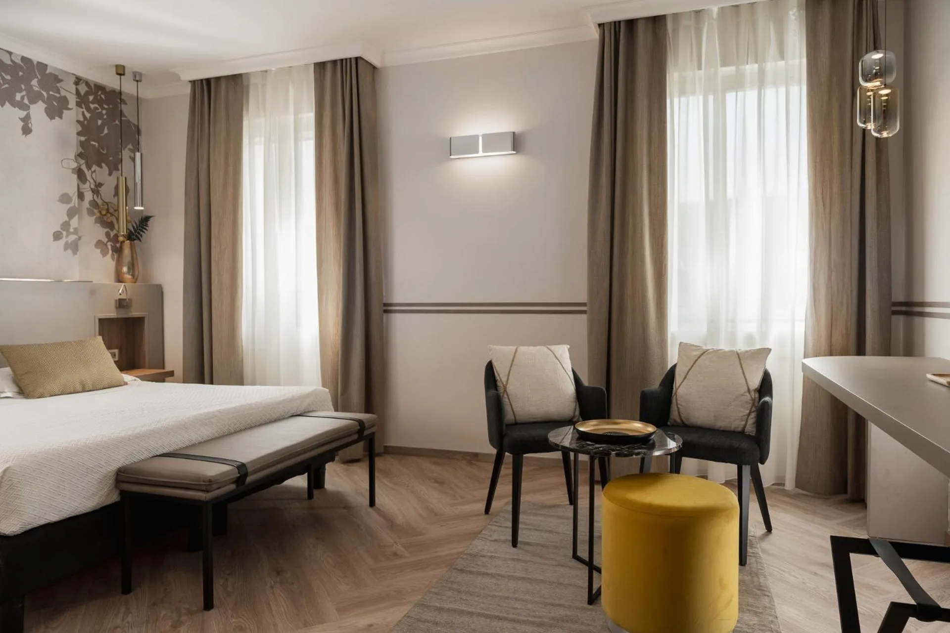 Bed in Hotel Helvetia Thermal SPA 4s