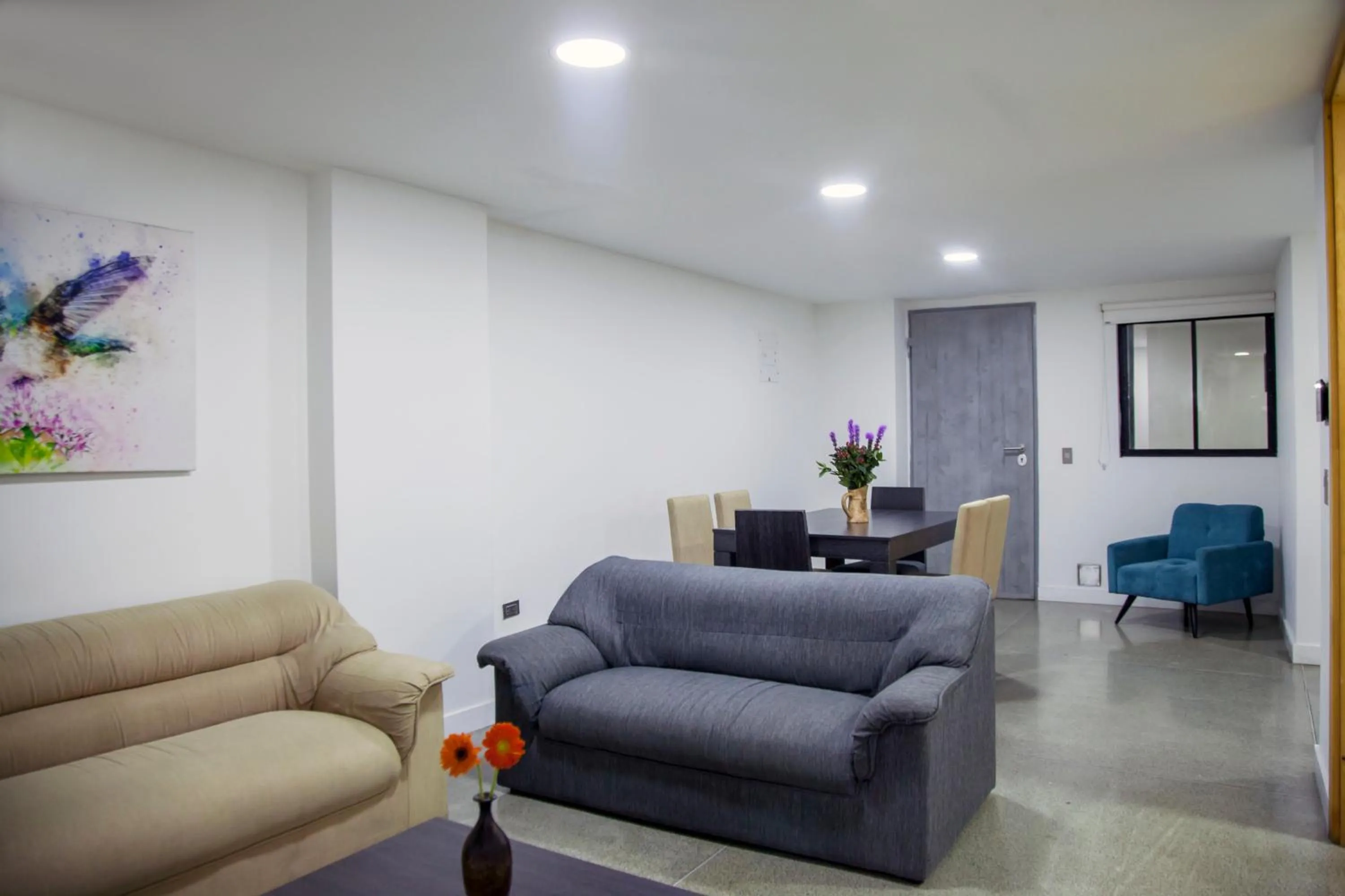 Seating area in Edificio Helena