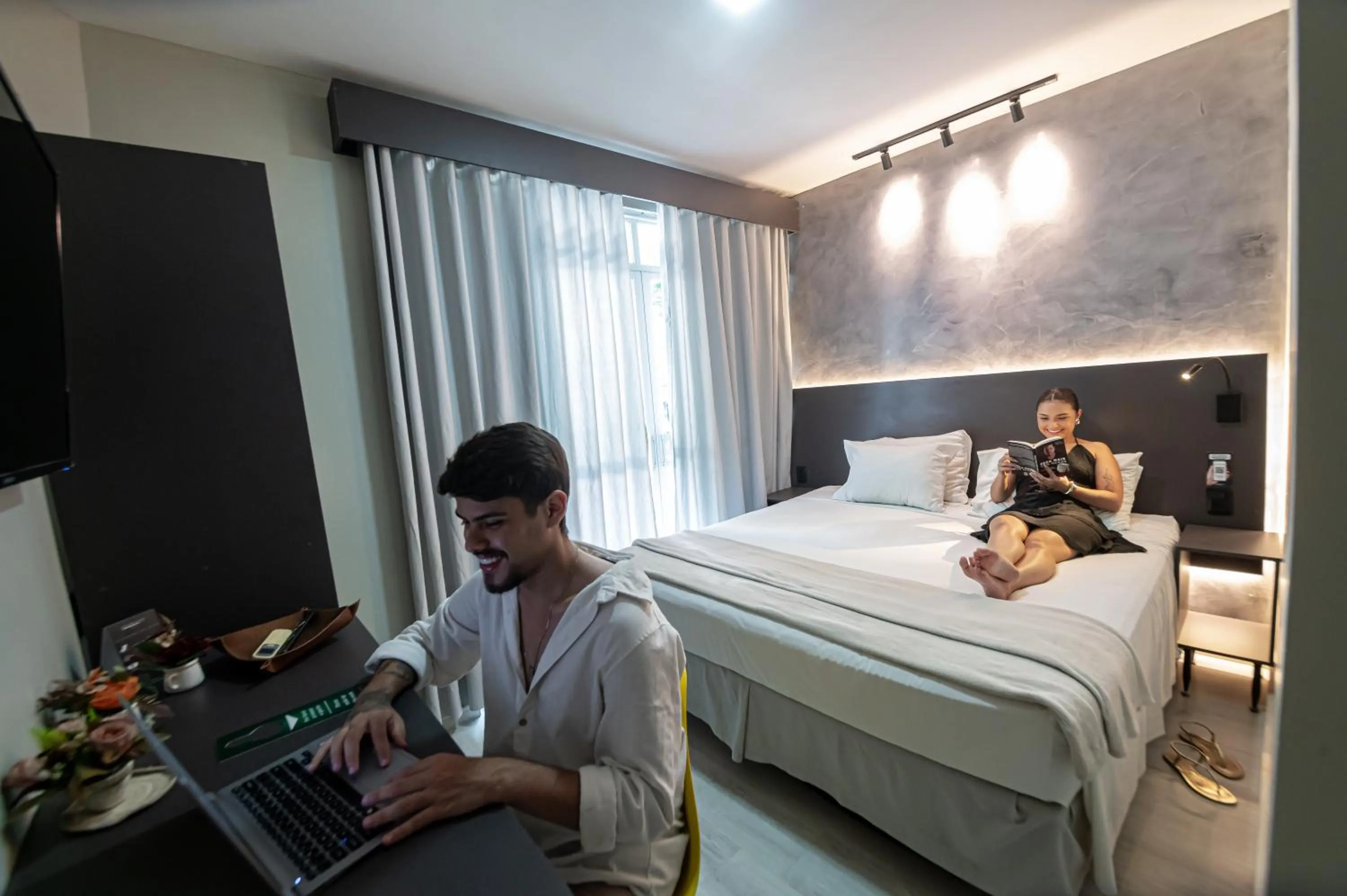 Bedroom, Bed in Hotel Rotorua inn Fortaleza - Beira Mar