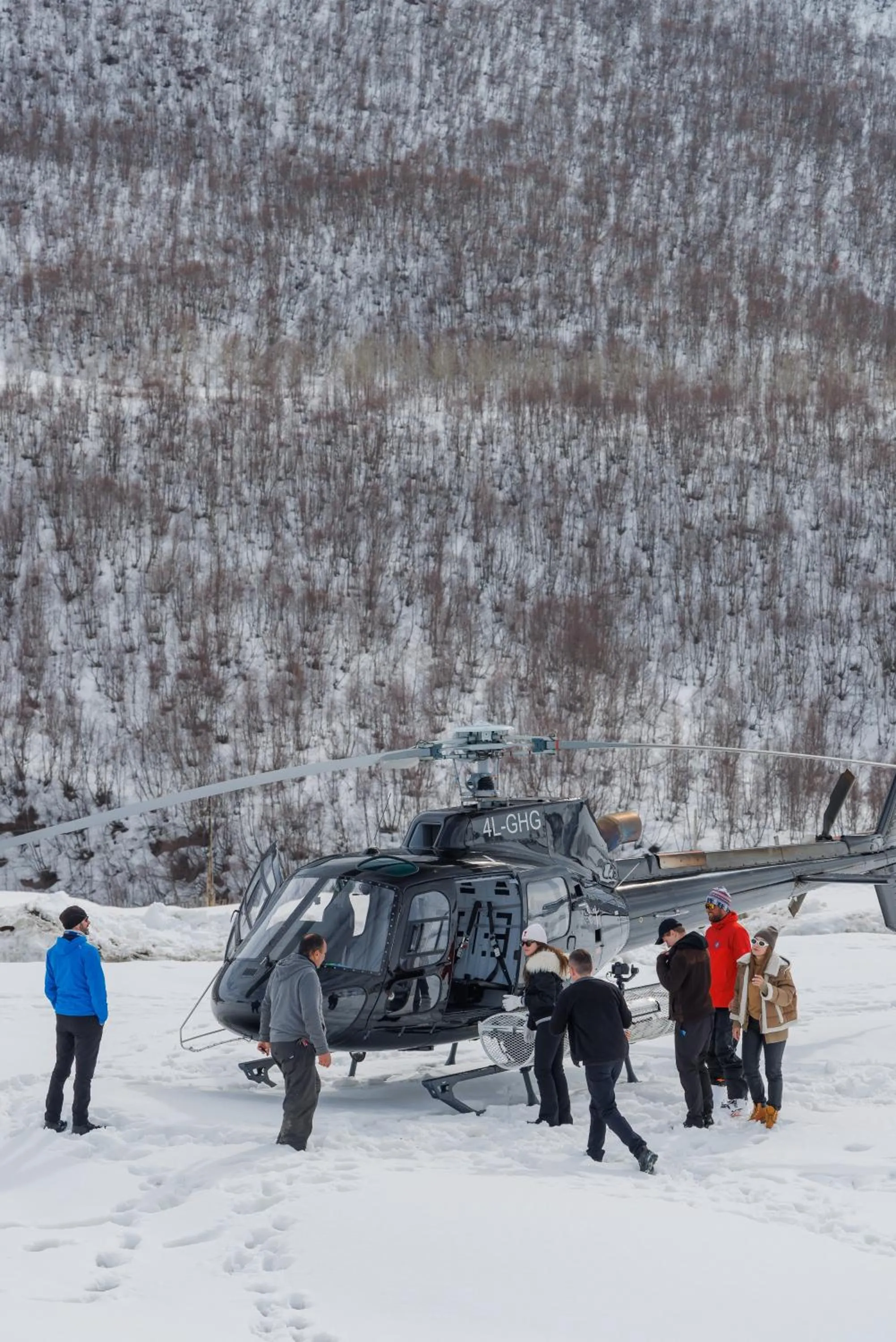 Skiing in Sami Mta Chalet