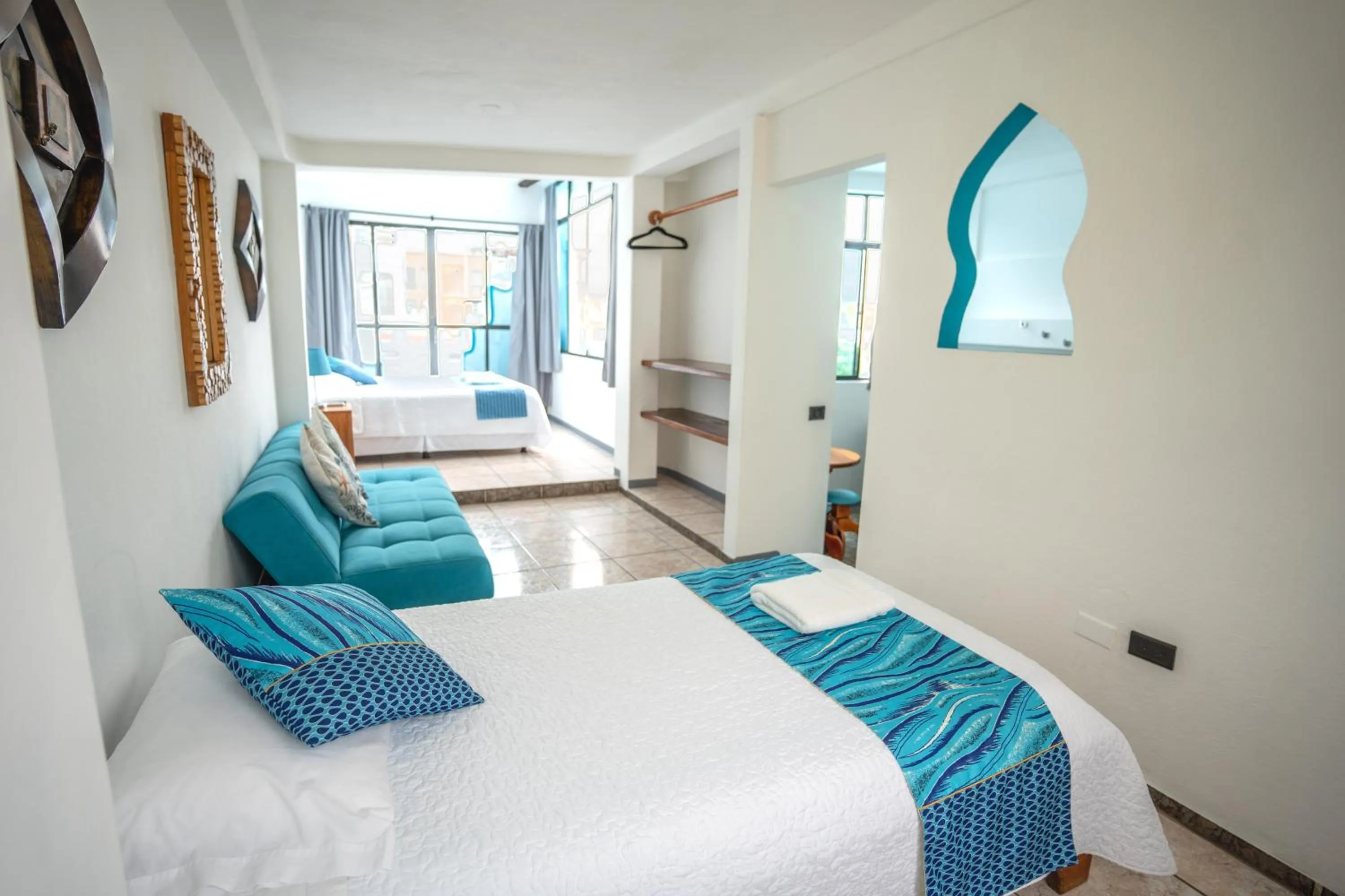 Bed in Maidith Galapagos Inn