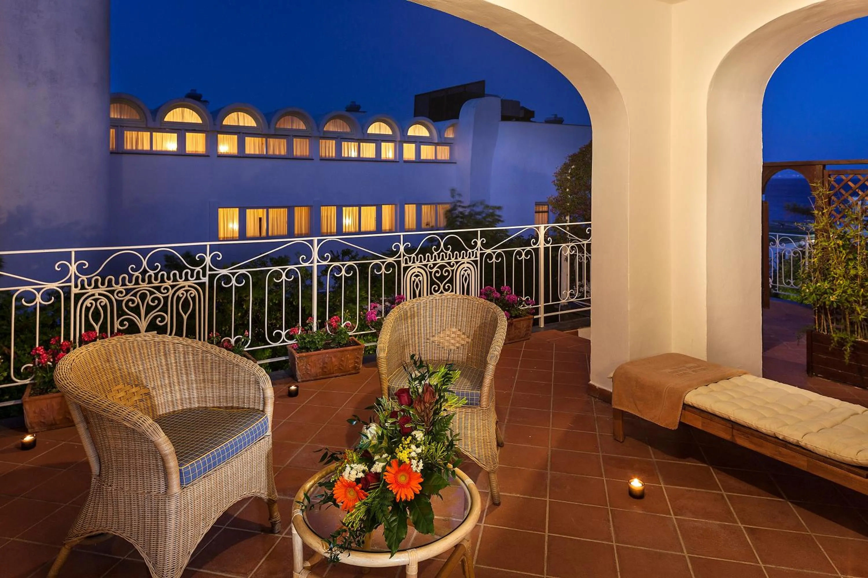 Patio in Punta Molino Beach Resort & Thermal Spa