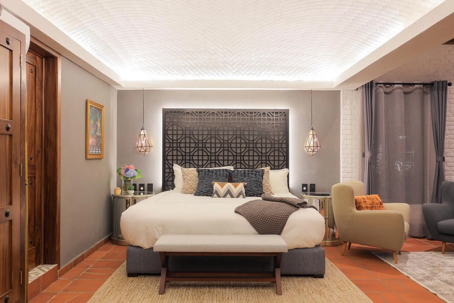 Bed in Hotel Casamada