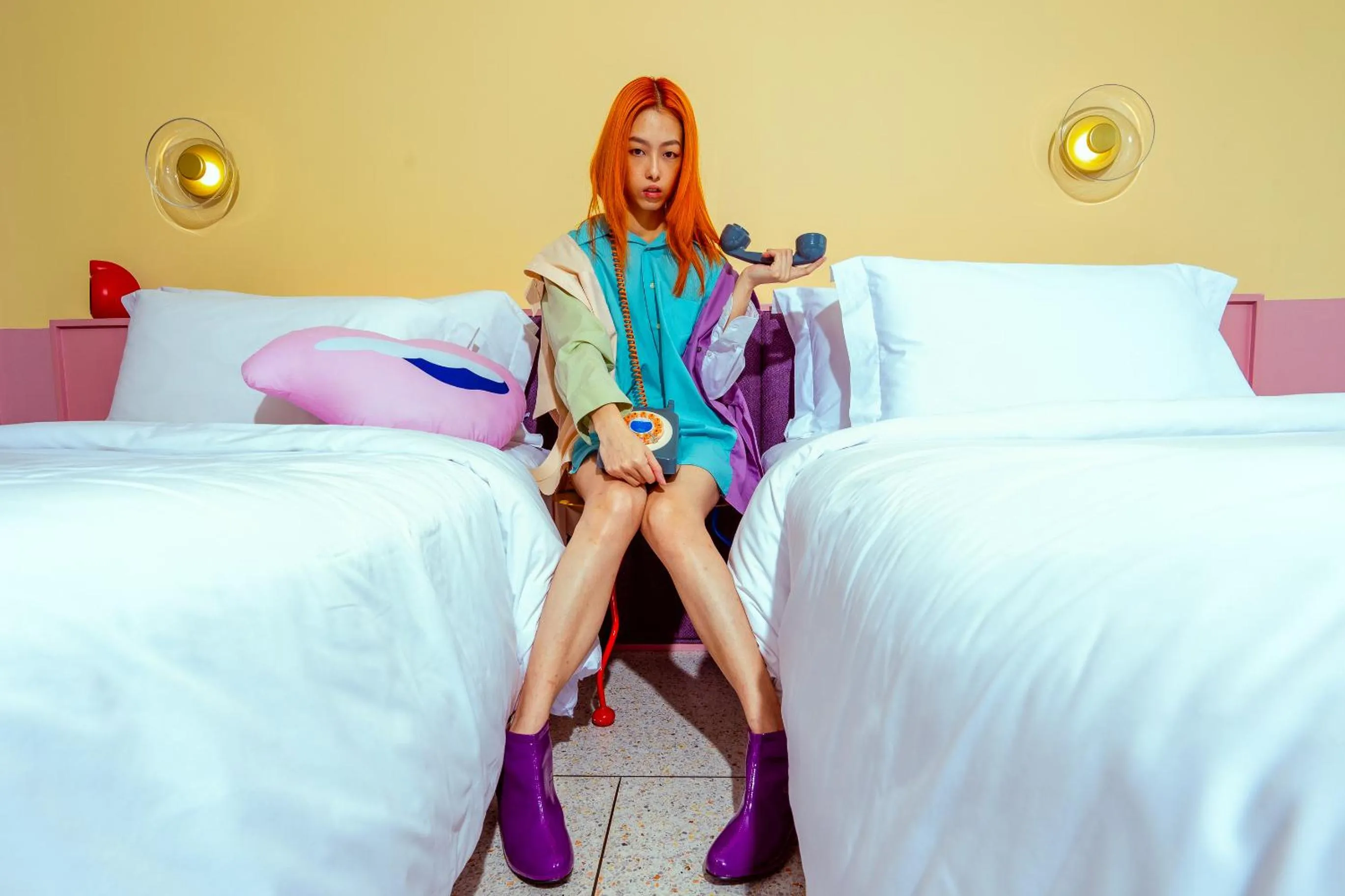 Bedroom, Bed in The Fig Lobby Bangkok