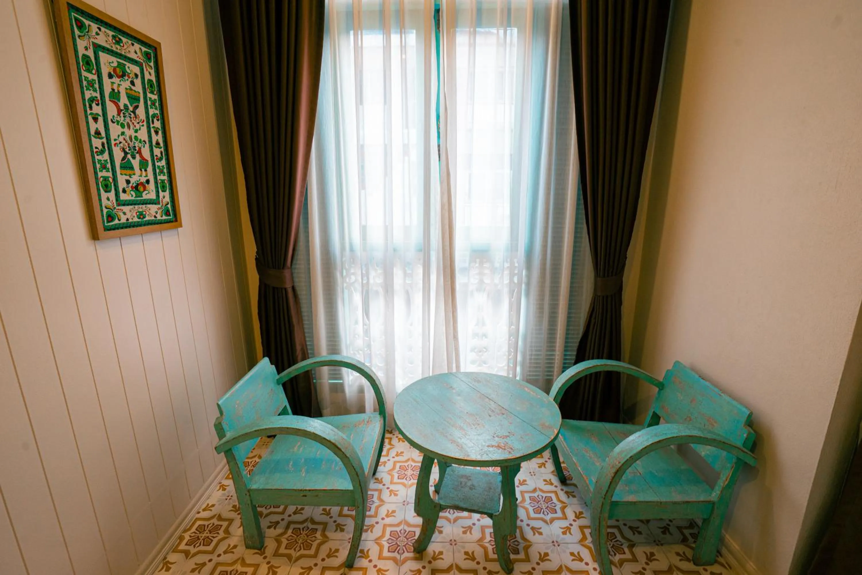 Seating area in Si Phum Heritage Boutique, Chiang Mai