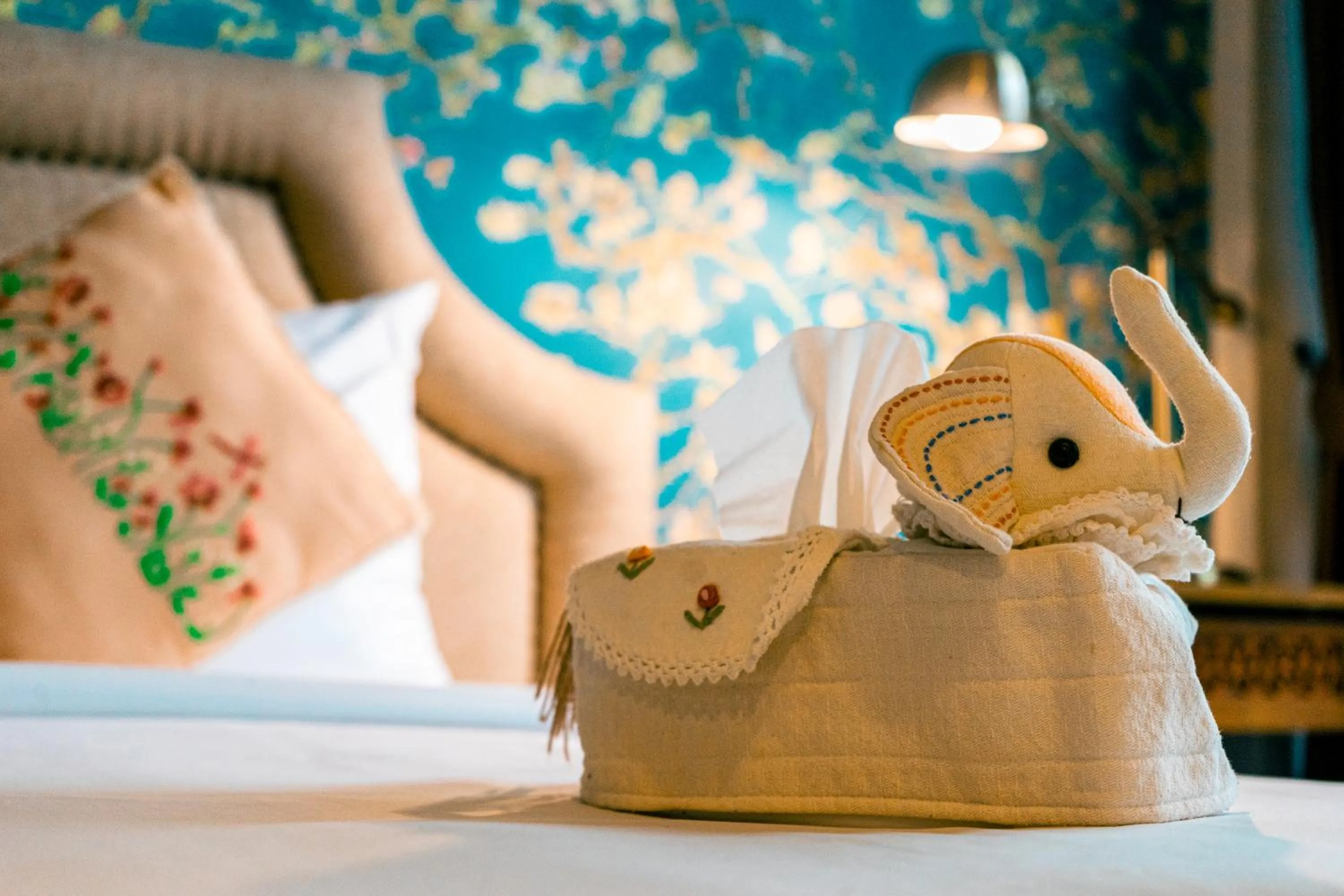 Decorative detail, Bed in Si Phum Heritage Boutique, Chiang Mai