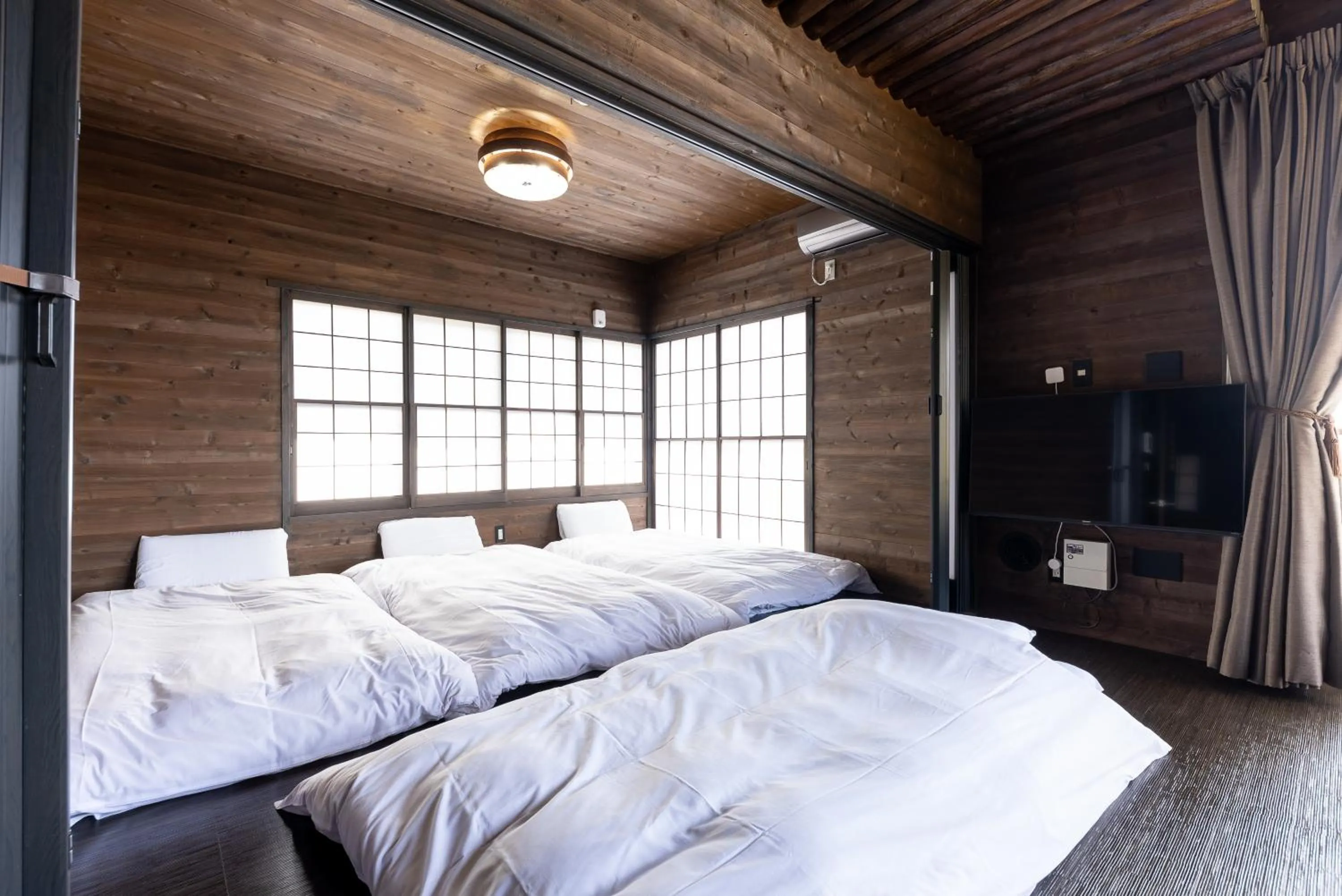Bed in VILLA HAKONE湖空