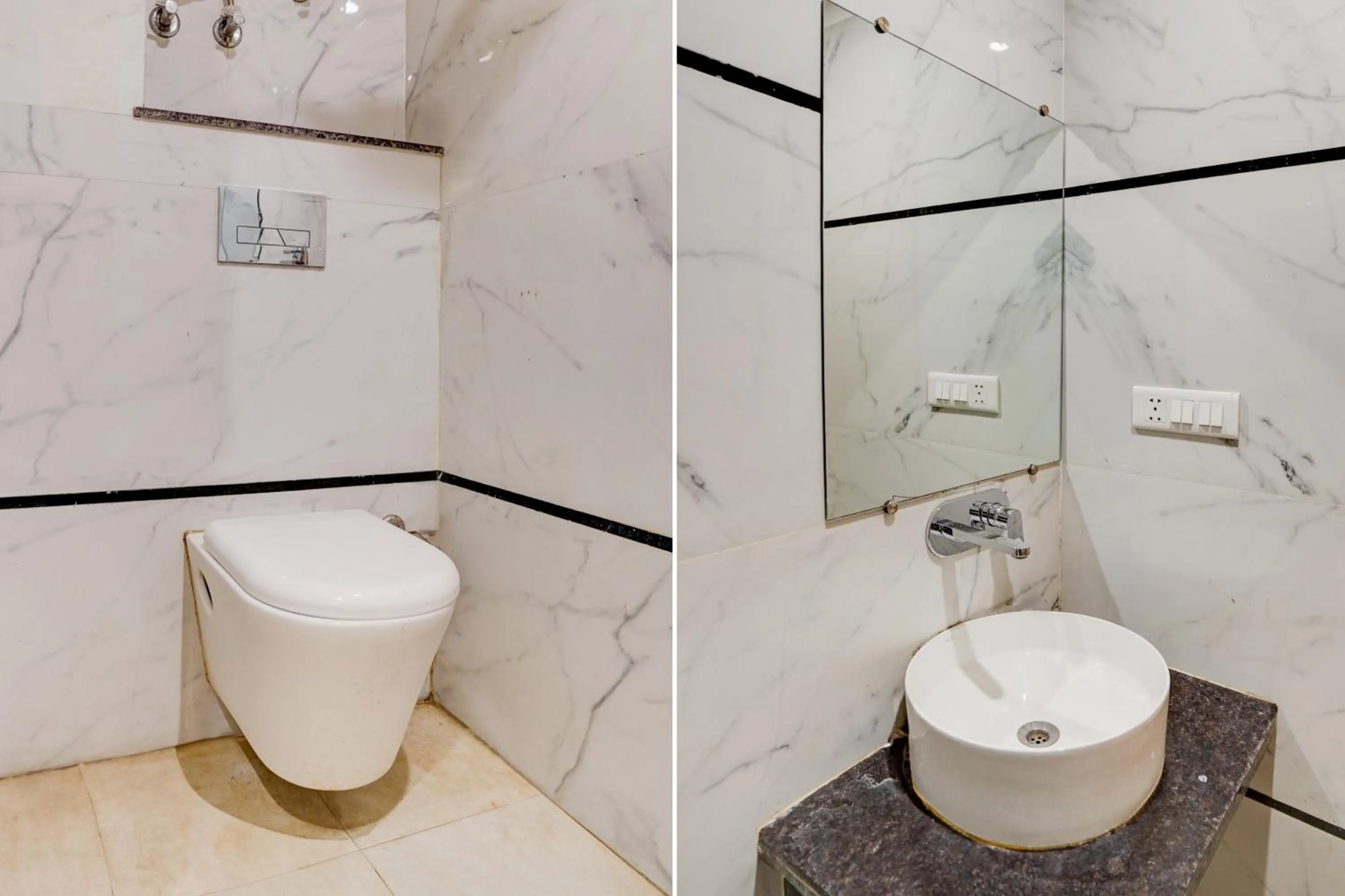 Bathroom in Super Townhouse Airport Road Delhi