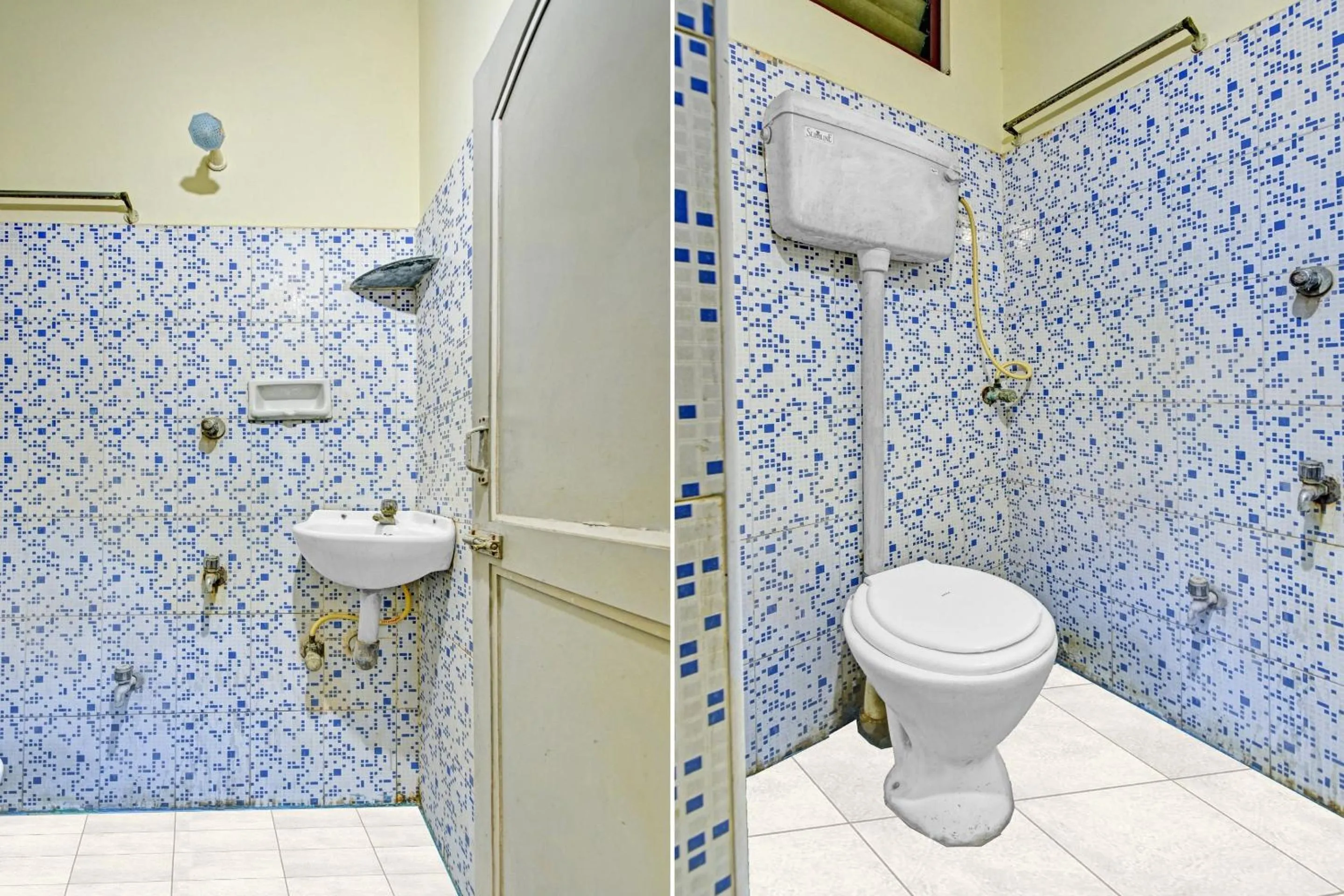 Bathroom in Hotel O Dream Palace Guest House Near Marina Beach