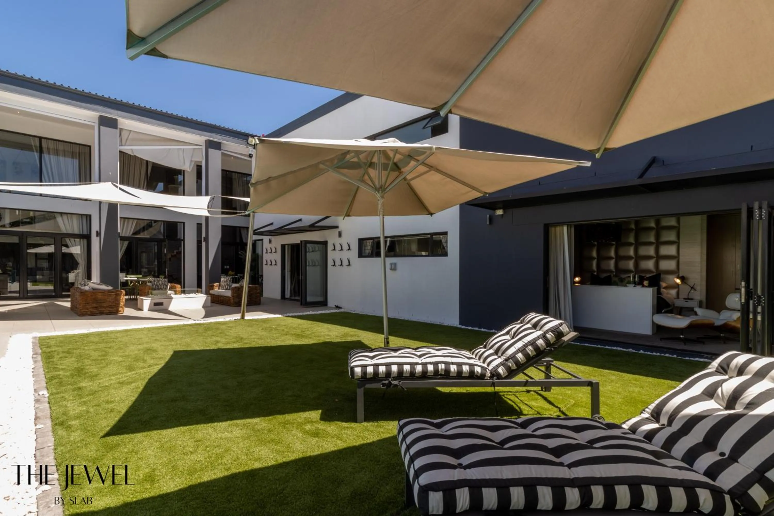 Pool view in The Jewel B&B