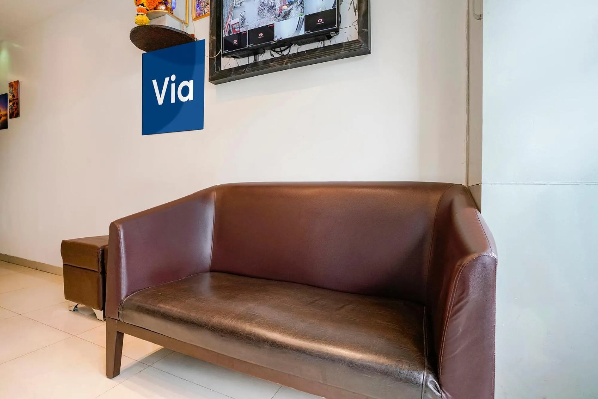 Seating area in Via Park Residency