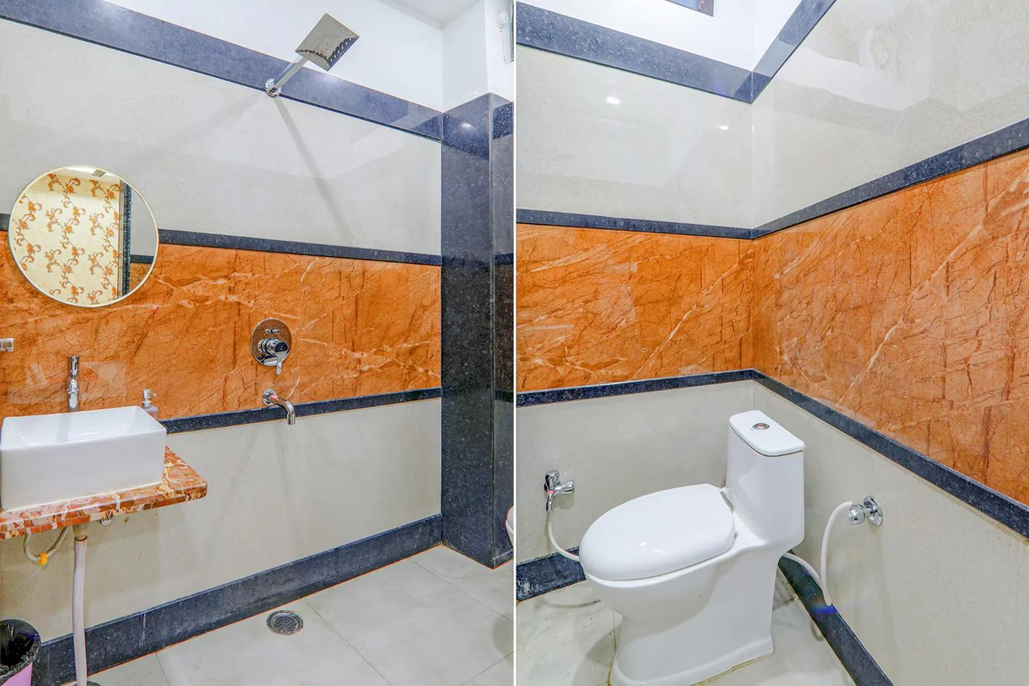 Bathroom in FabHotel Super 3 Premium - Banaras Railway Station