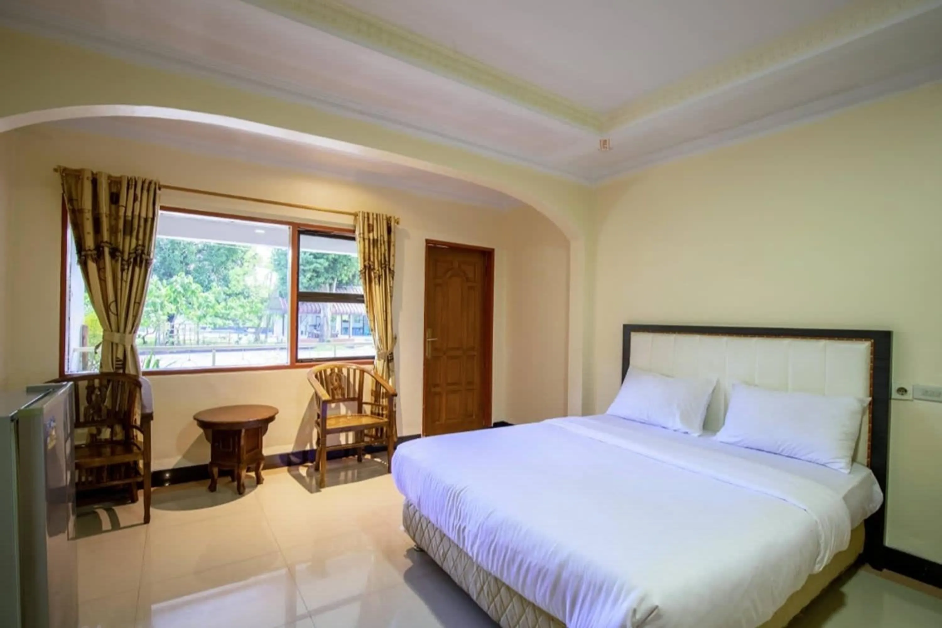 Bed in Malibou Hotel Medan