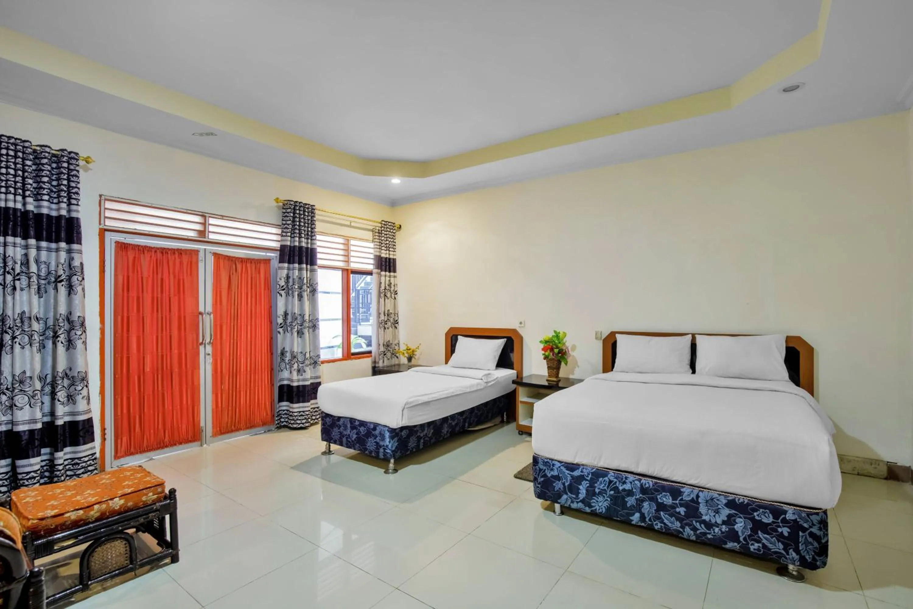 Bed in Malibou Hotel Medan