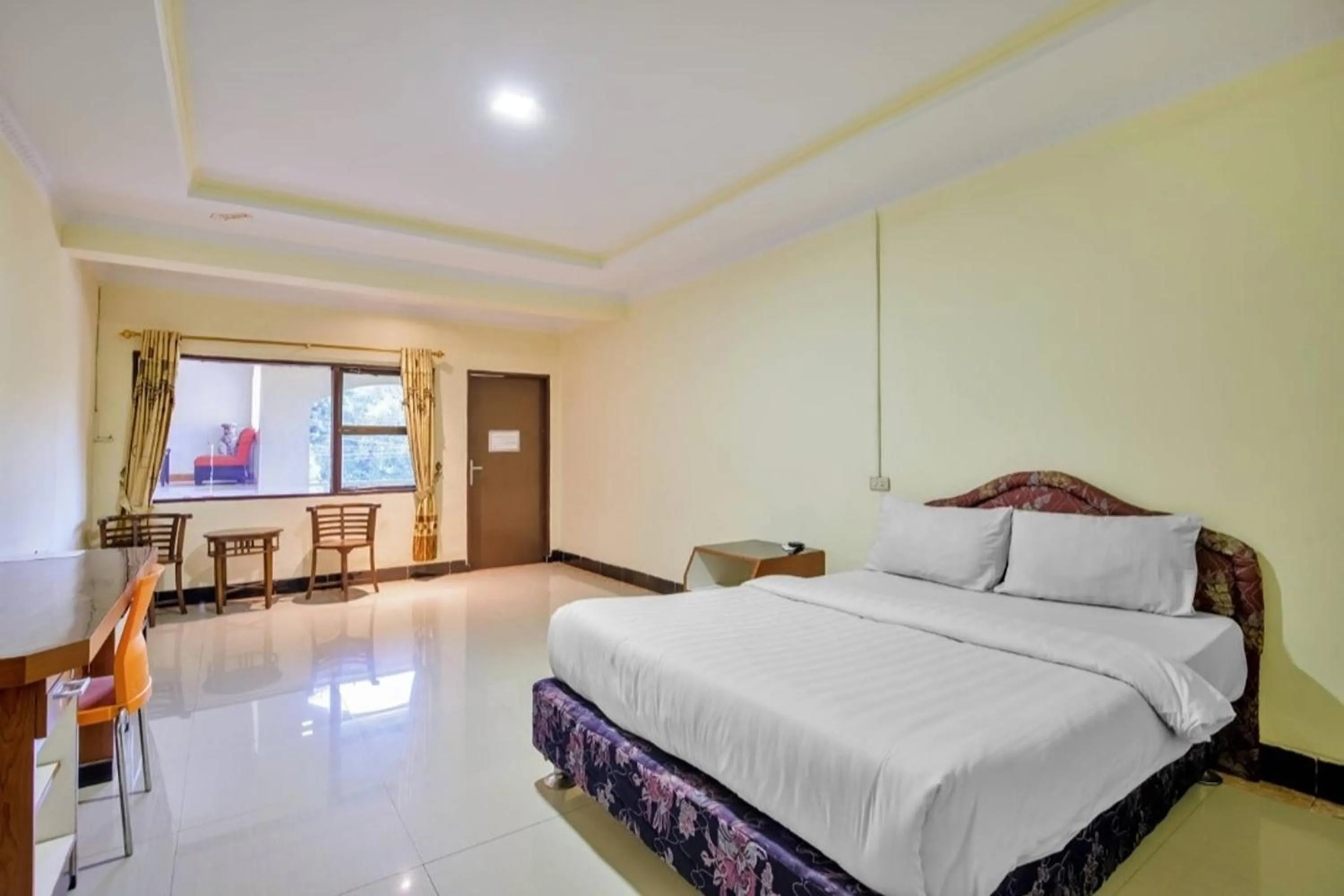 Bed in Malibou Hotel Medan