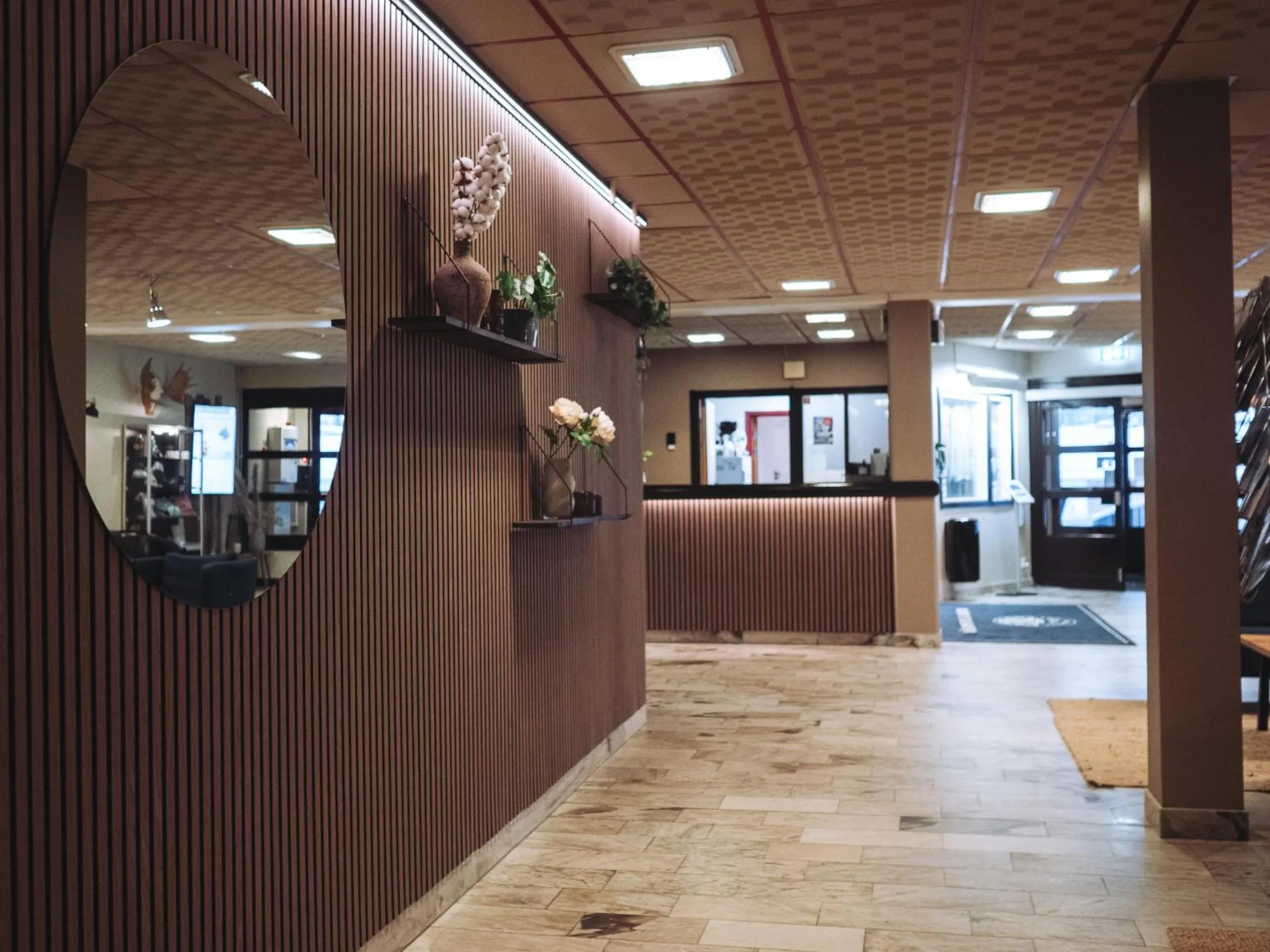 Lobby or reception in Hotell Tjamstan Malå