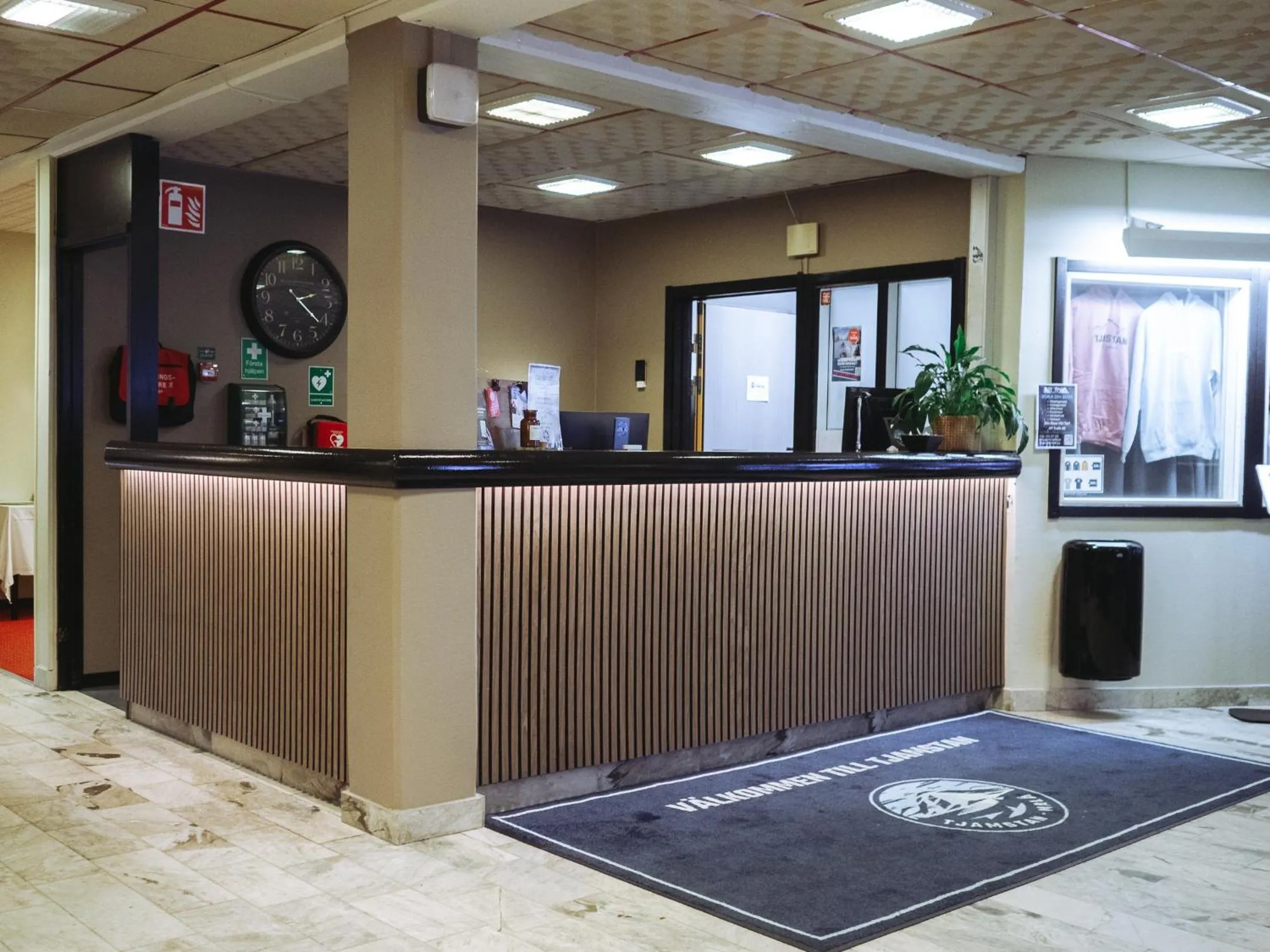 Lobby or reception in Hotell Tjamstan Malå