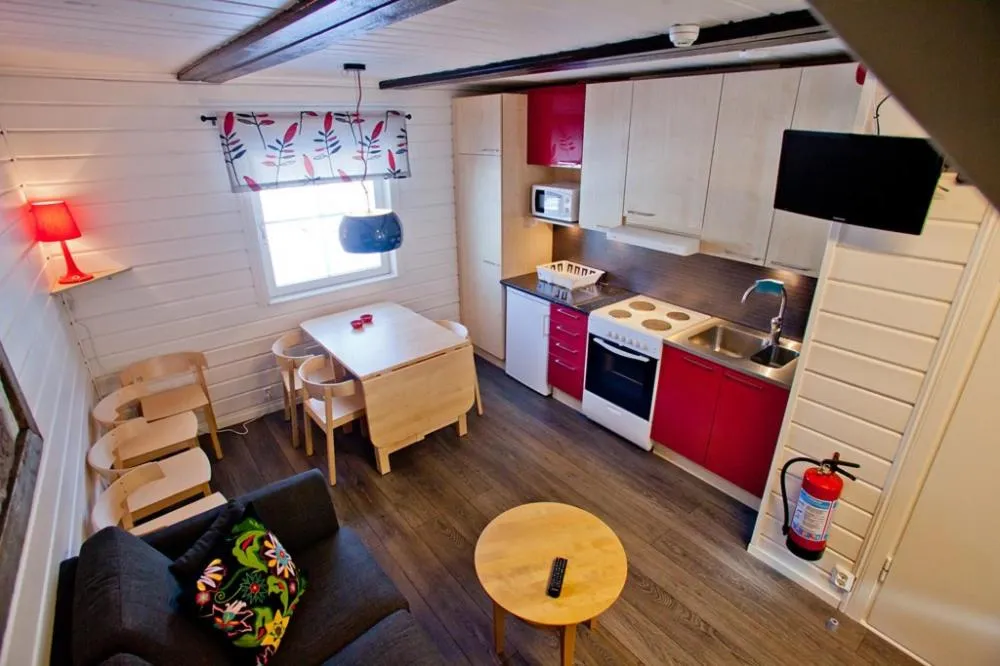 kitchen in Hotell Tjamstan Malå