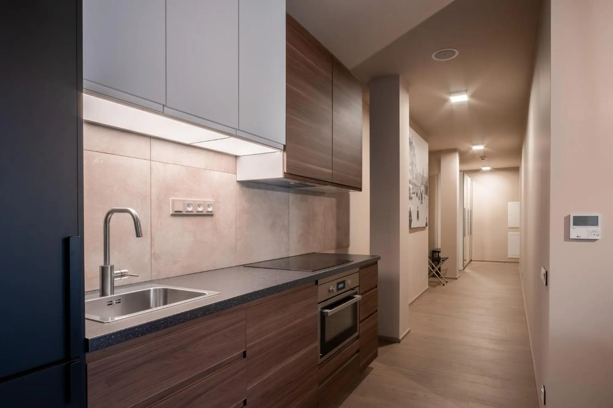 Kitchen or kitchenette in Aparthotel Rimska 14