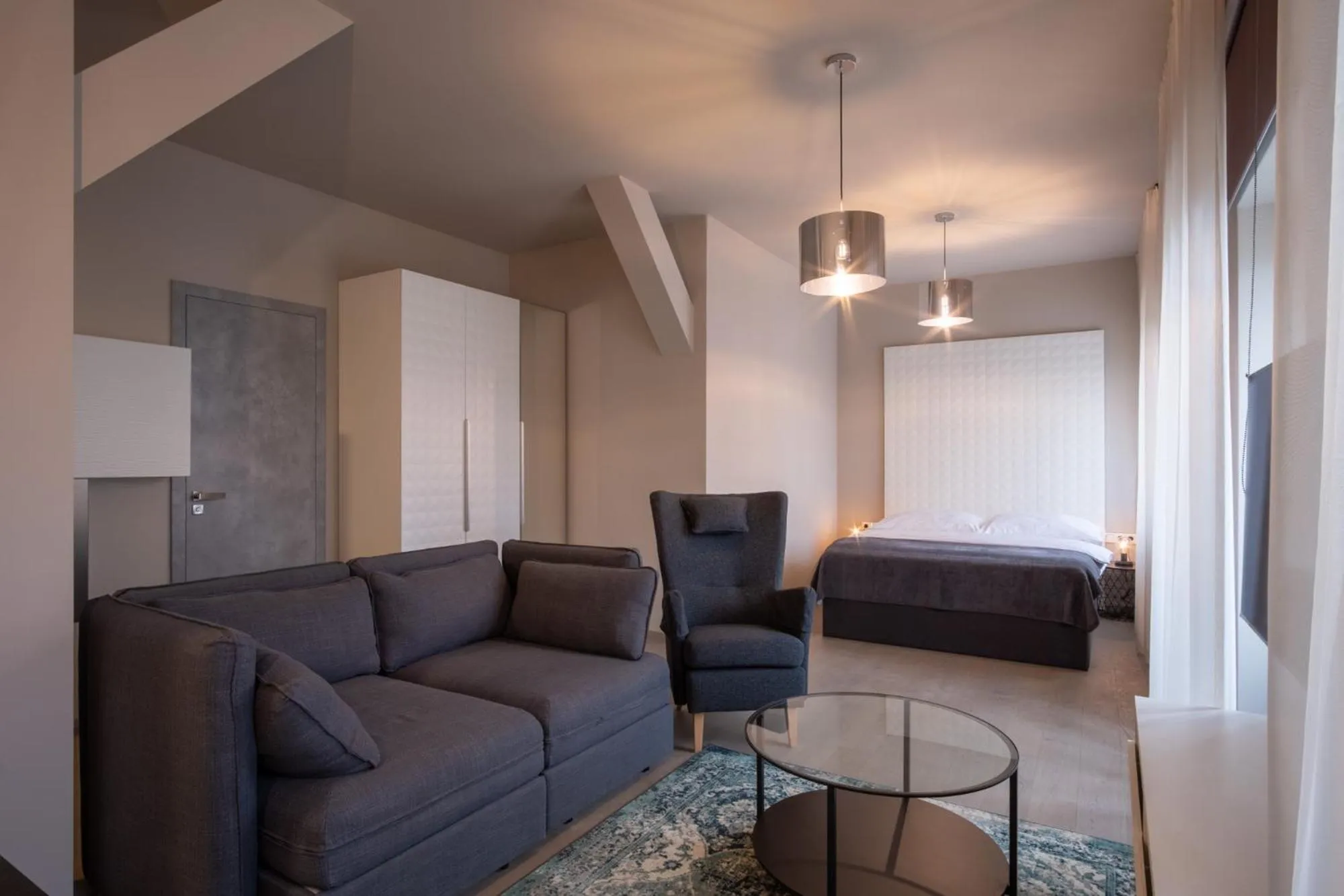 Living room, Bed in Aparthotel Rimska 14