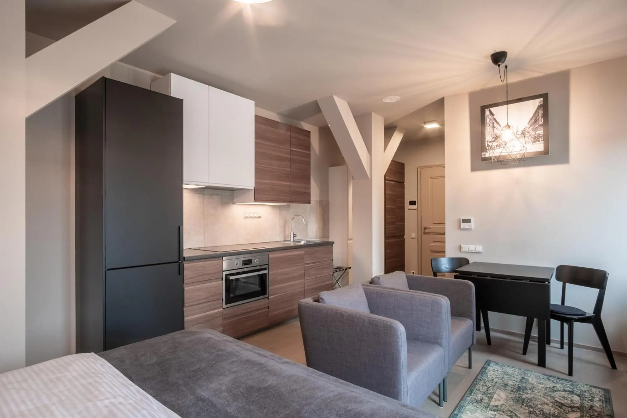 Kitchen or kitchenette in Aparthotel Rimska 14