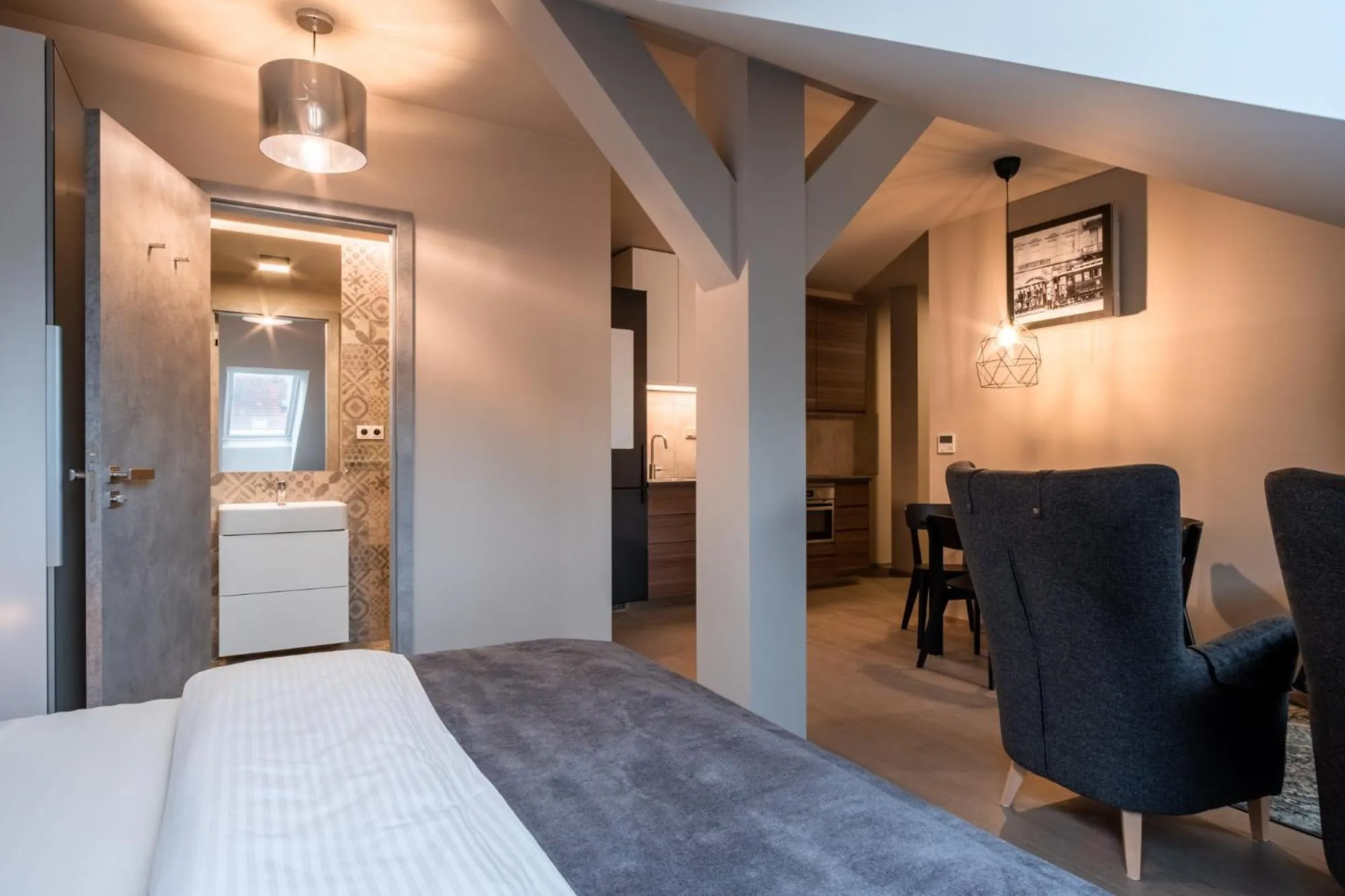 Photo of the whole room, Bed in Aparthotel Rimska 14