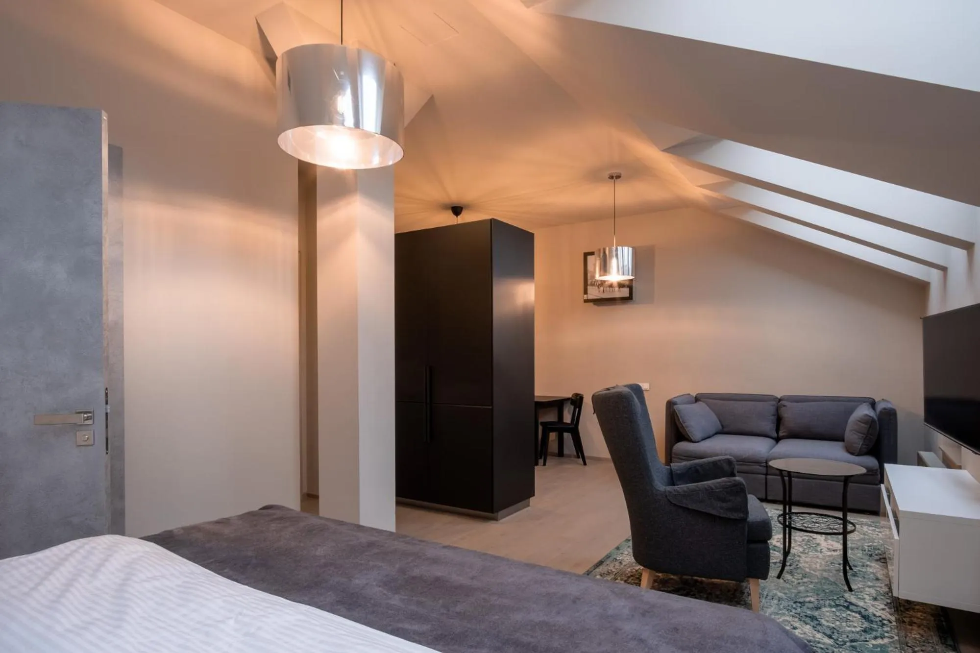 Living room, Bed in Aparthotel Rimska 14