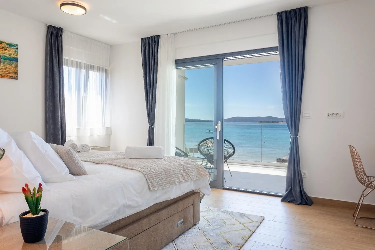 Balcony/Terrace, Bed in Villa Marionella