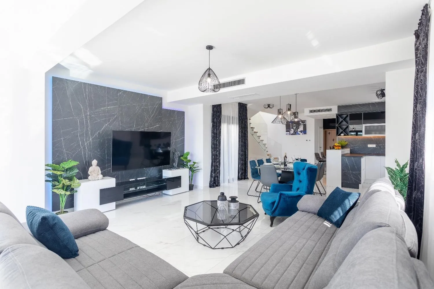 Living room in Villa Marionella