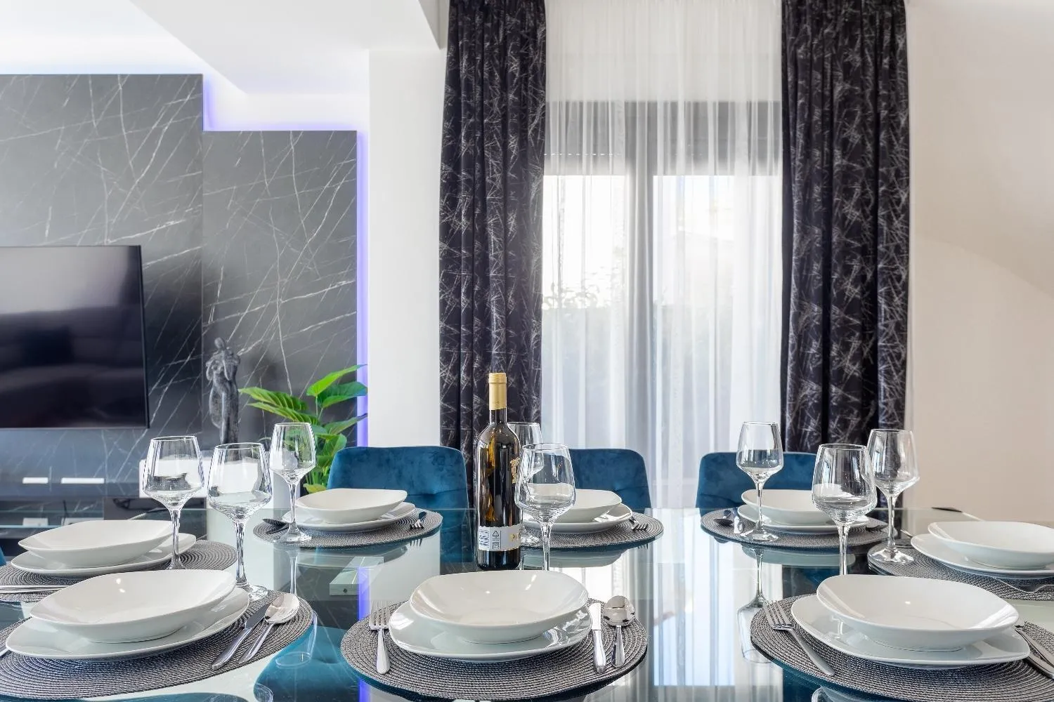 Dining area in Villa Marionella
