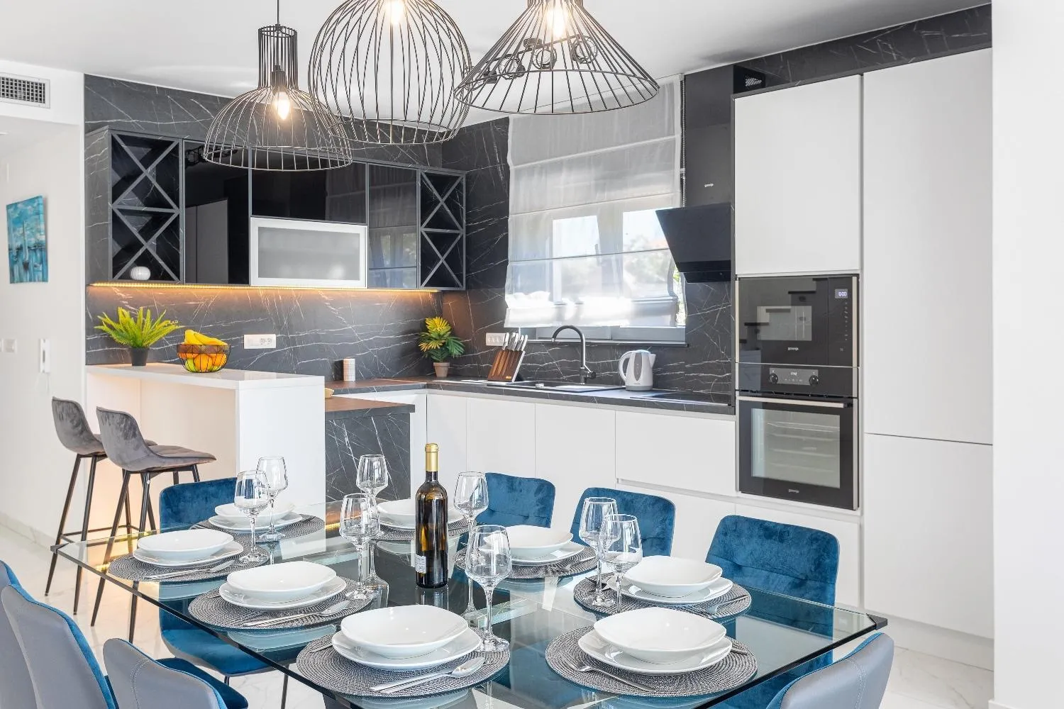 Kitchen or kitchenette in Villa Marionella