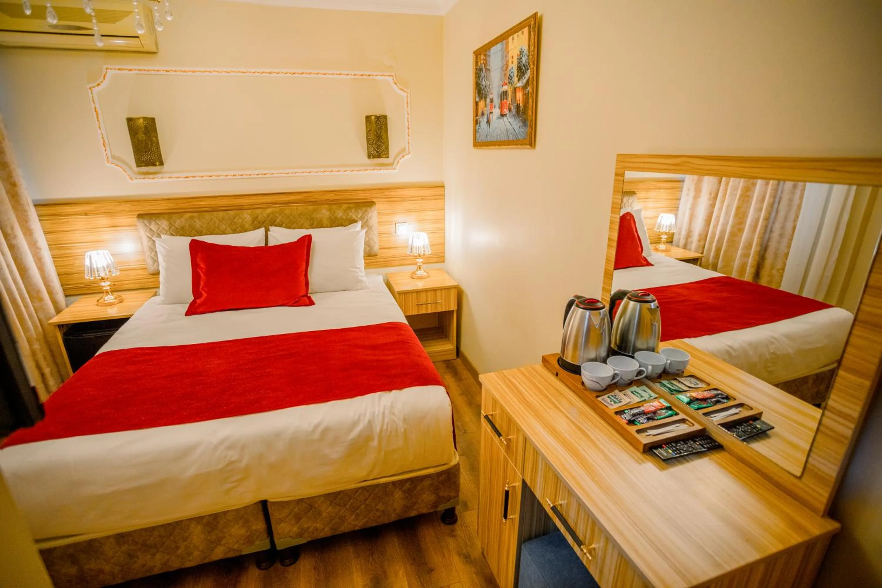 Bed in Gülec Konak Hotel